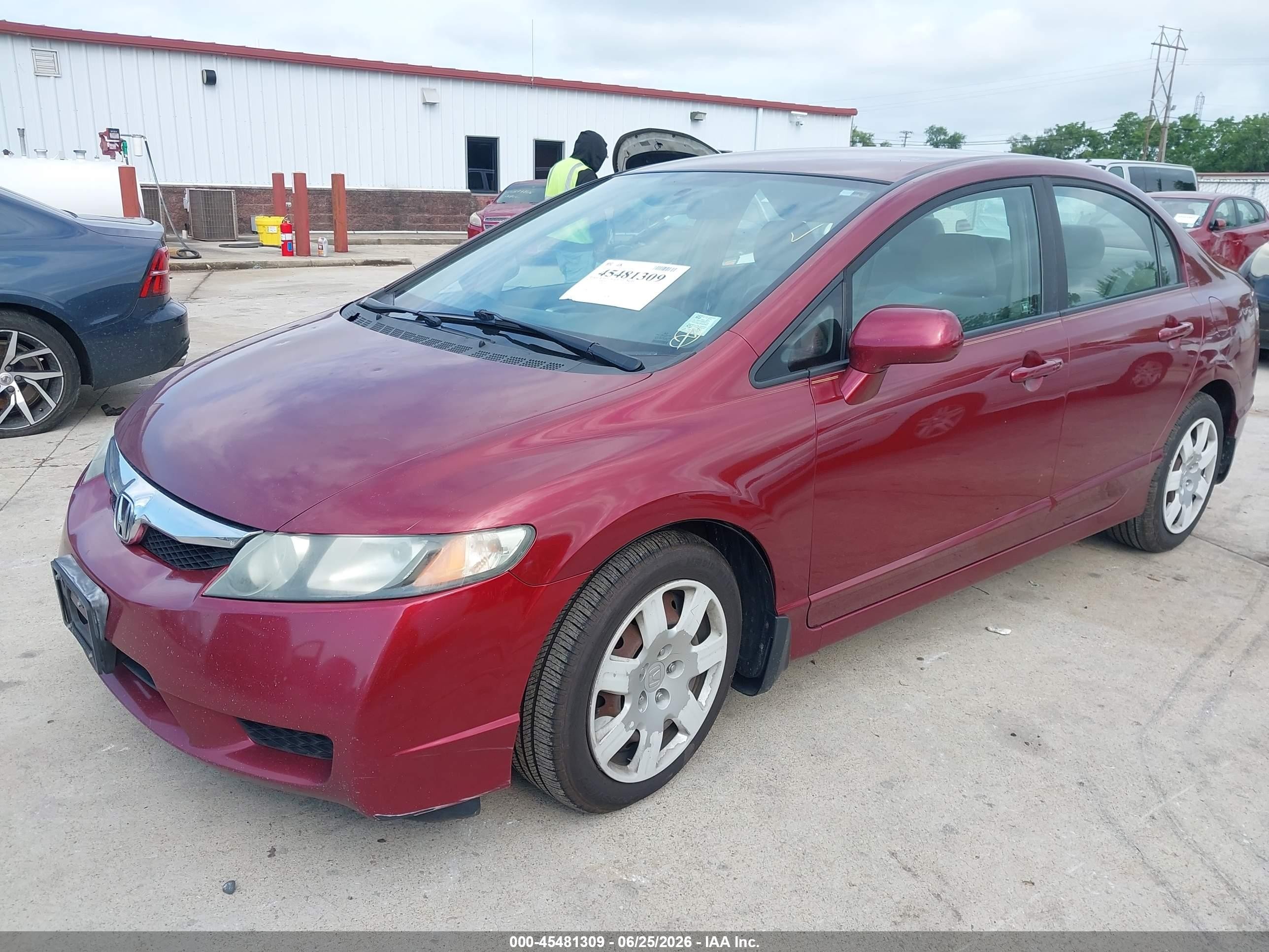 2011 Honda Civic Lx Brown vin: 19XFA1F53BE032807