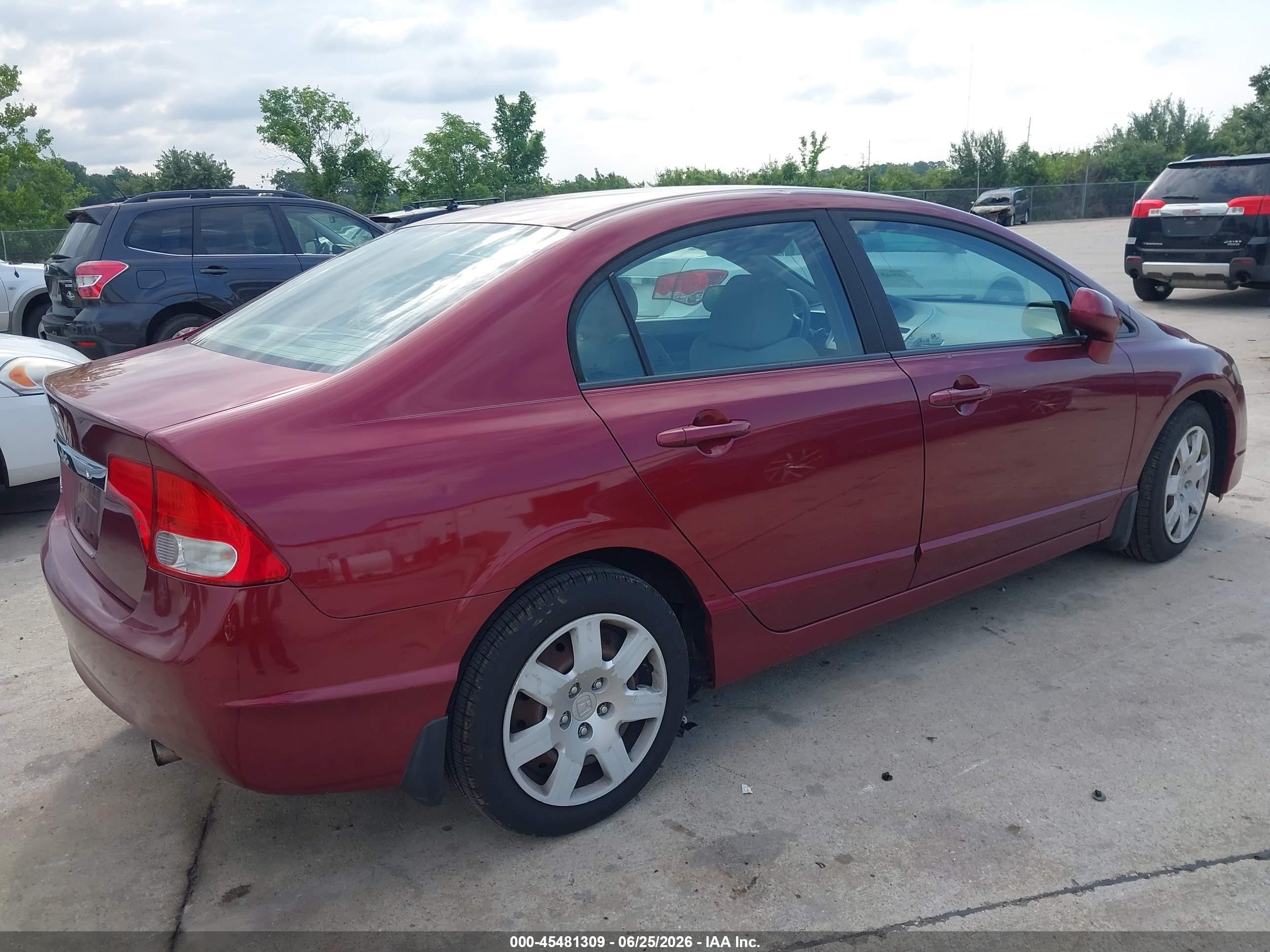 2011 Honda Civic Lx Brown vin: 19XFA1F53BE032807