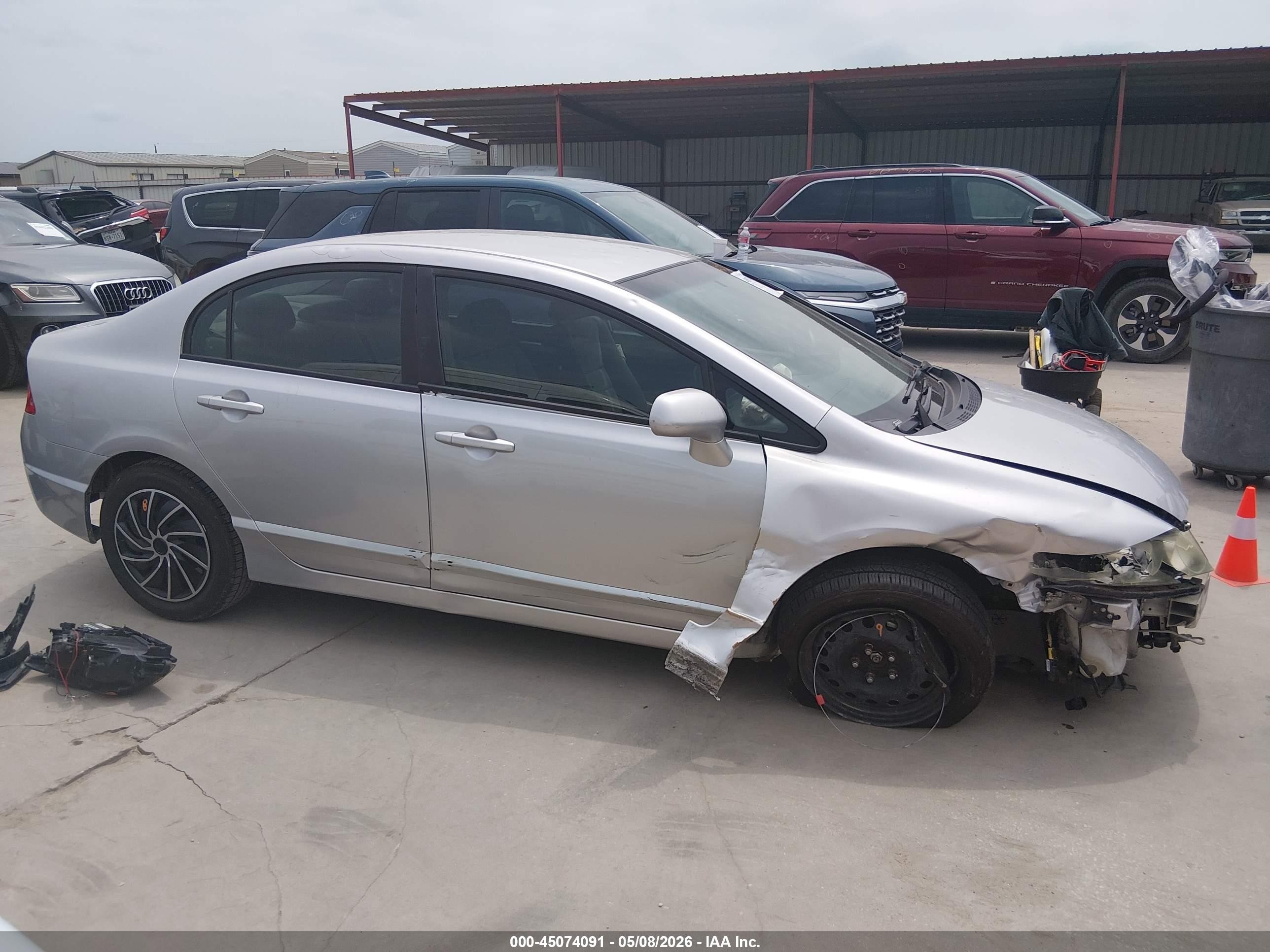2011 Honda Civic Lx Серый vin: 19XFA1F53BE035125