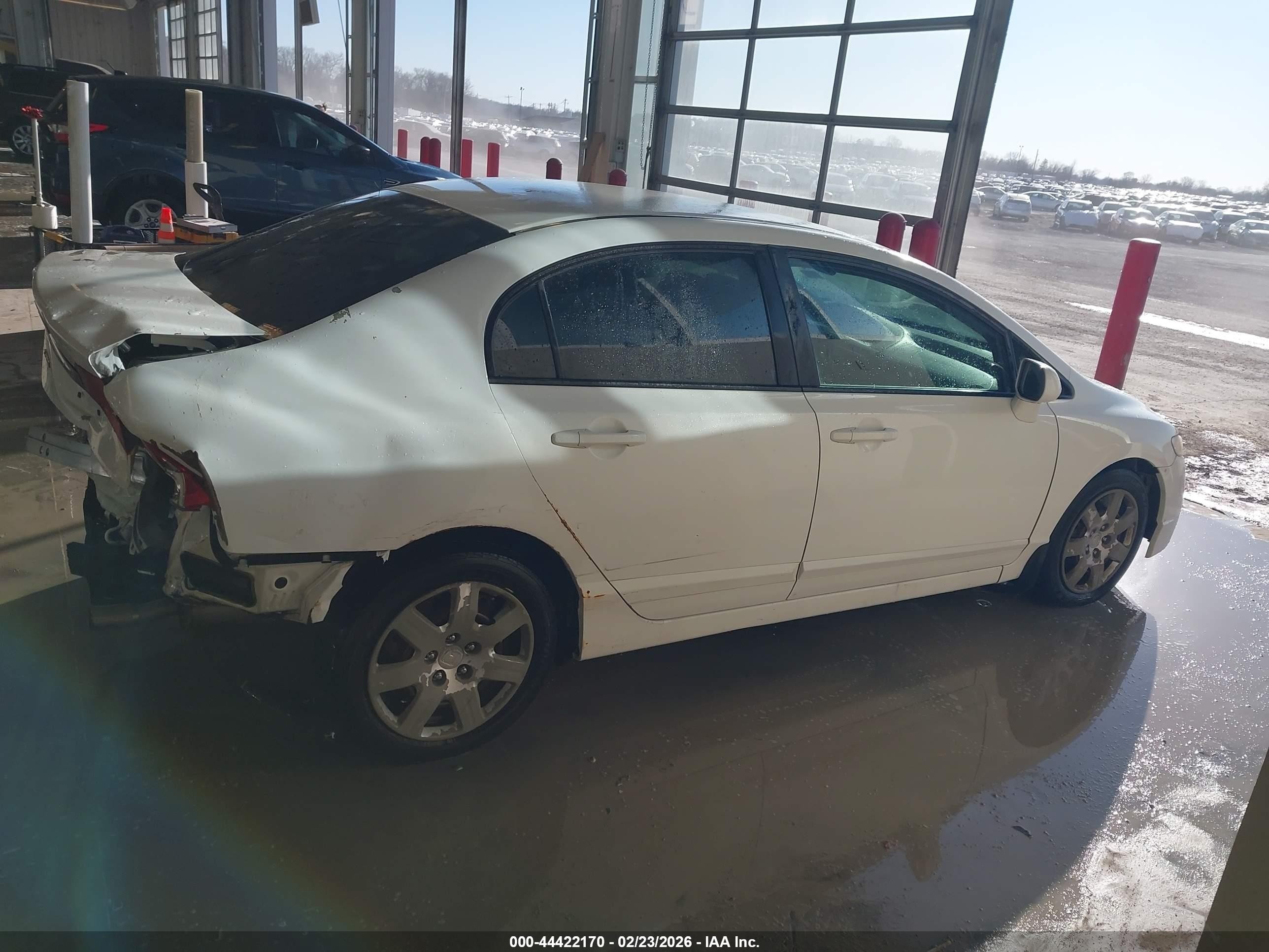 2011 Honda Civic Lx White vin: 19XFA1F53BE037831