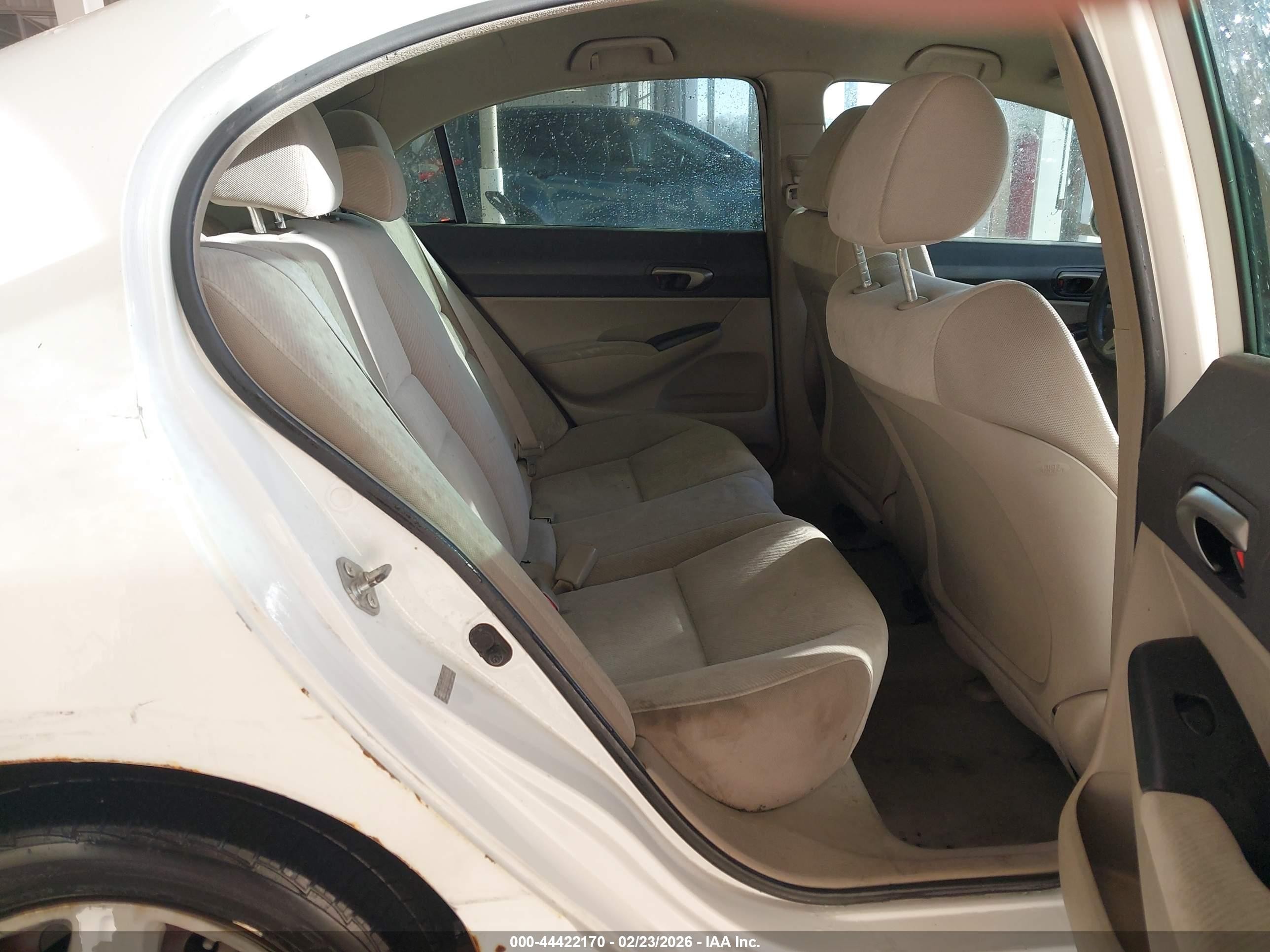 2011 Honda Civic Lx White vin: 19XFA1F53BE037831