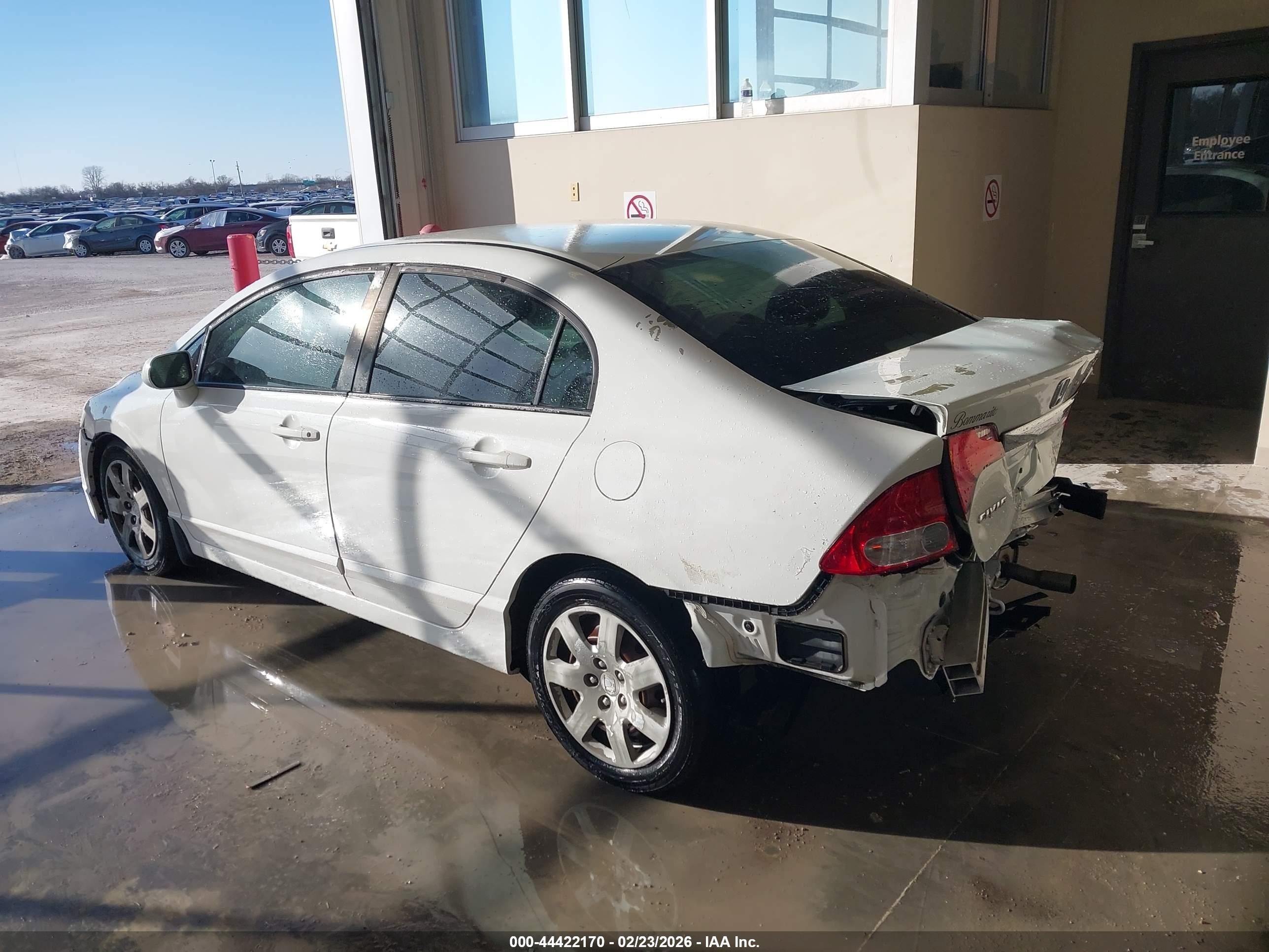 2011 Honda Civic Lx White vin: 19XFA1F53BE037831