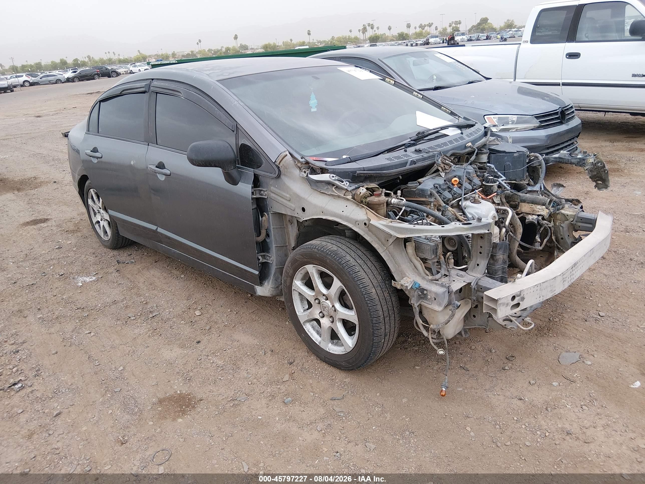2010 Honda Civic Lx Gray vin: 19XFA1F54AE011270