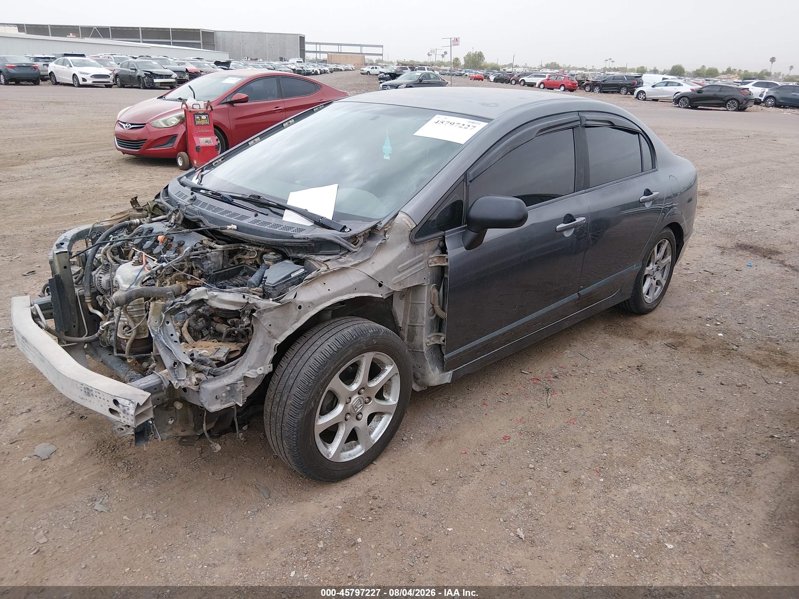 2010 Honda Civic Lx Gray vin: 19XFA1F54AE011270