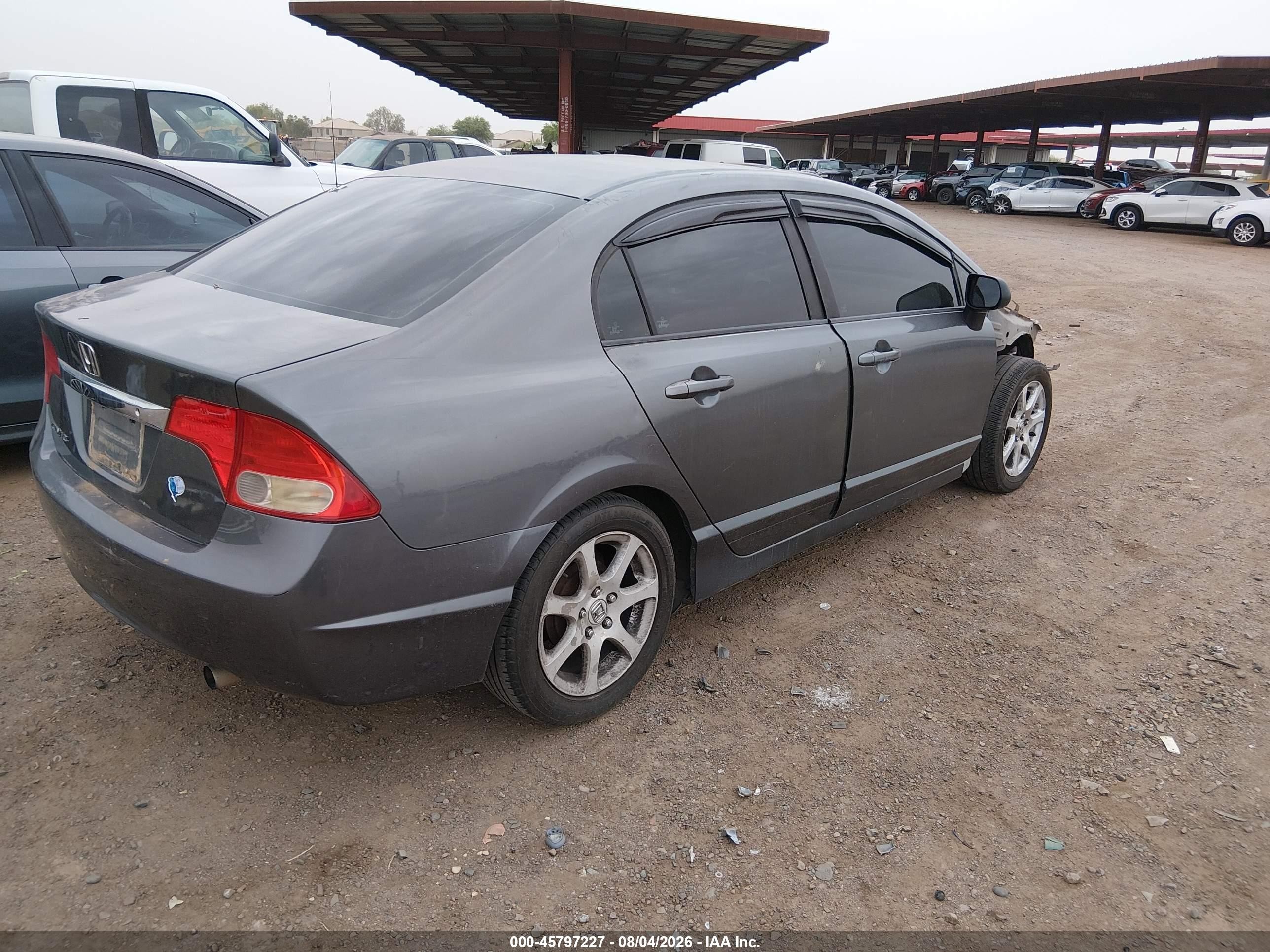 2010 Honda Civic Lx Gray vin: 19XFA1F54AE011270