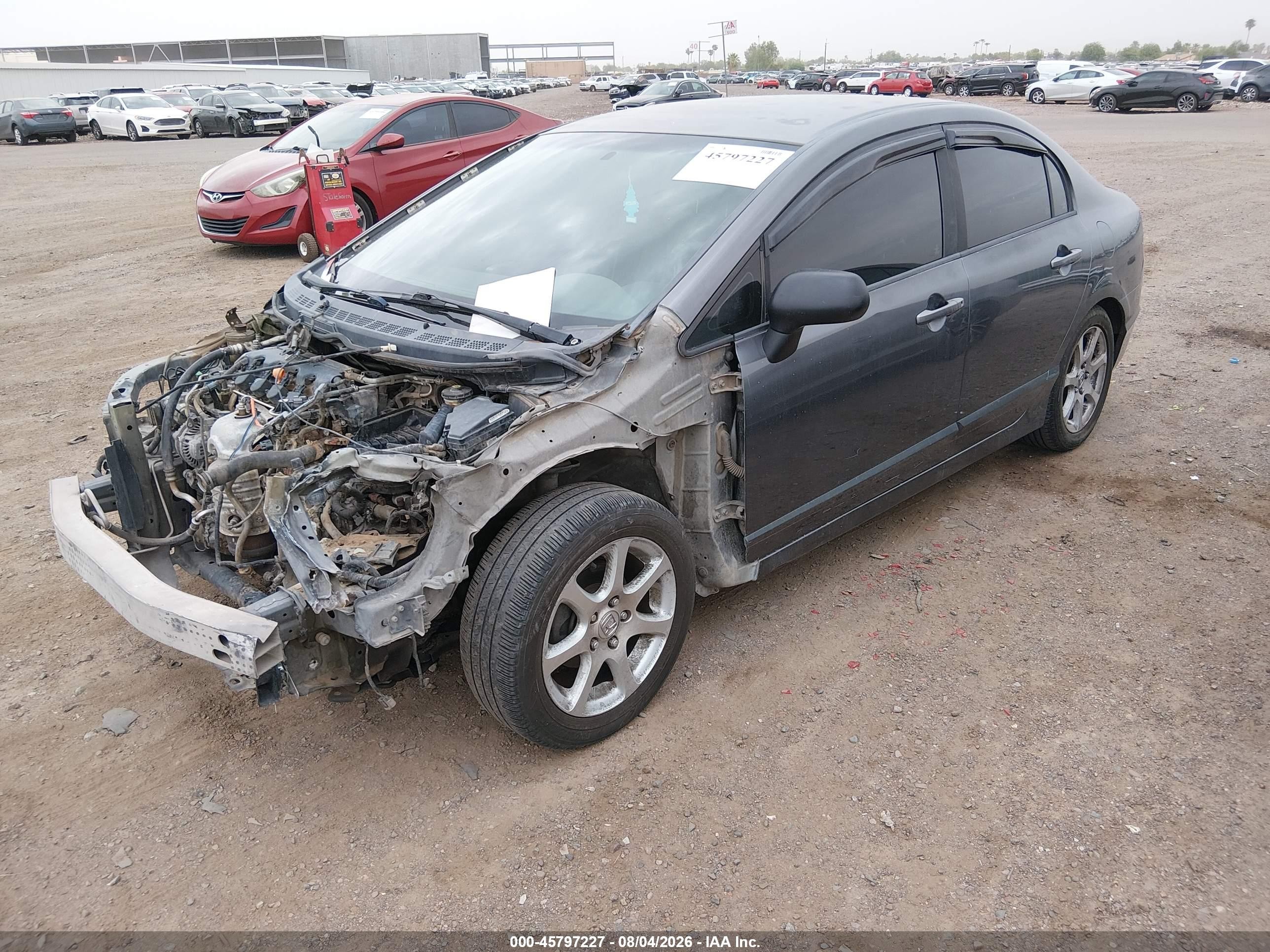 2010 Honda Civic Lx Gray vin: 19XFA1F54AE011270