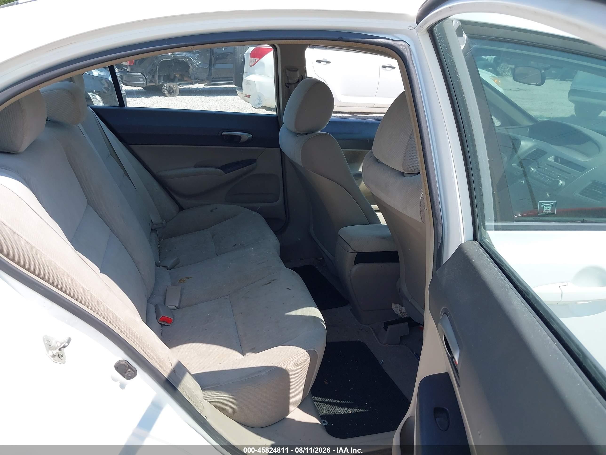 2010 Honda Civic Lx White vin: 19XFA1F54AE014380
