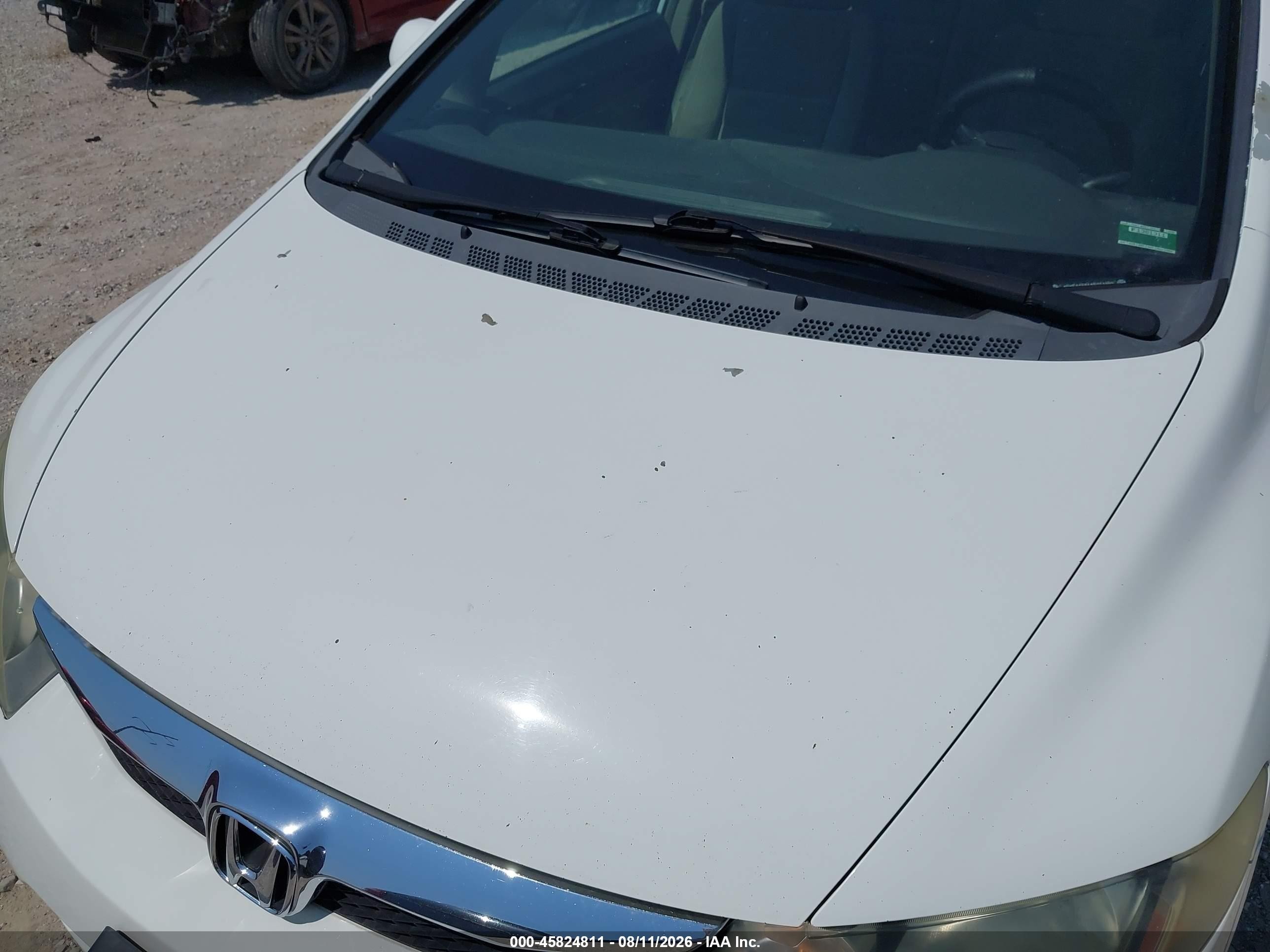 2010 Honda Civic Lx White vin: 19XFA1F54AE014380