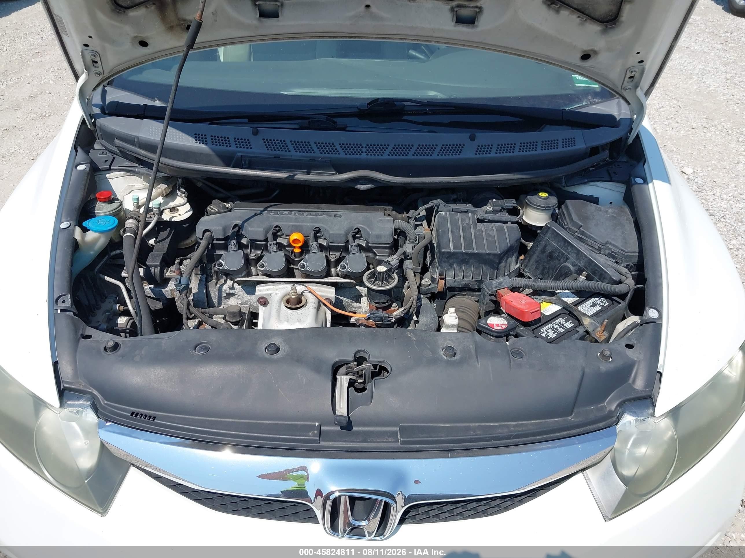 2010 Honda Civic Lx White vin: 19XFA1F54AE014380
