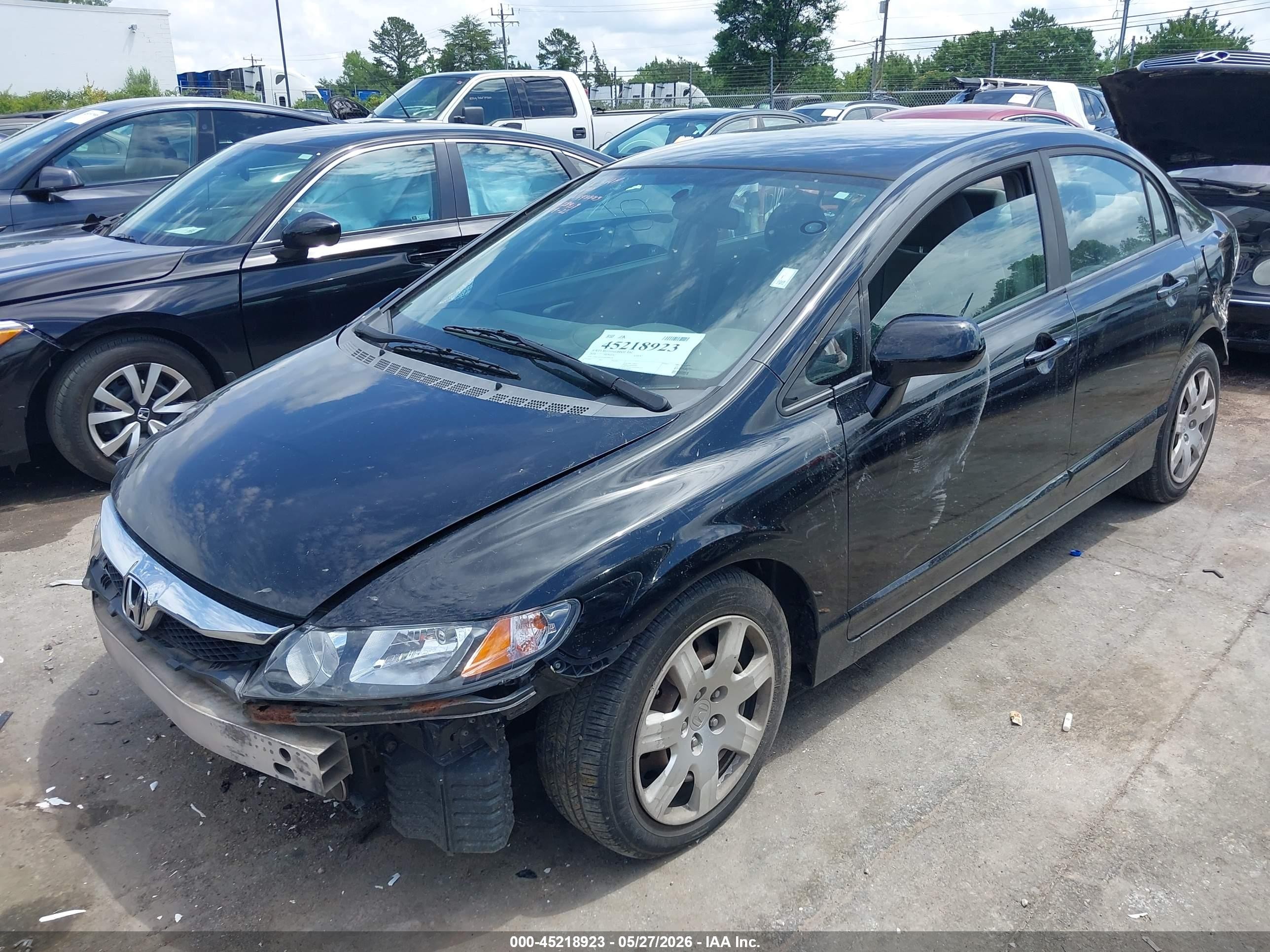 2010 Honda Civic Lx Black vin: 19XFA1F54AE028439