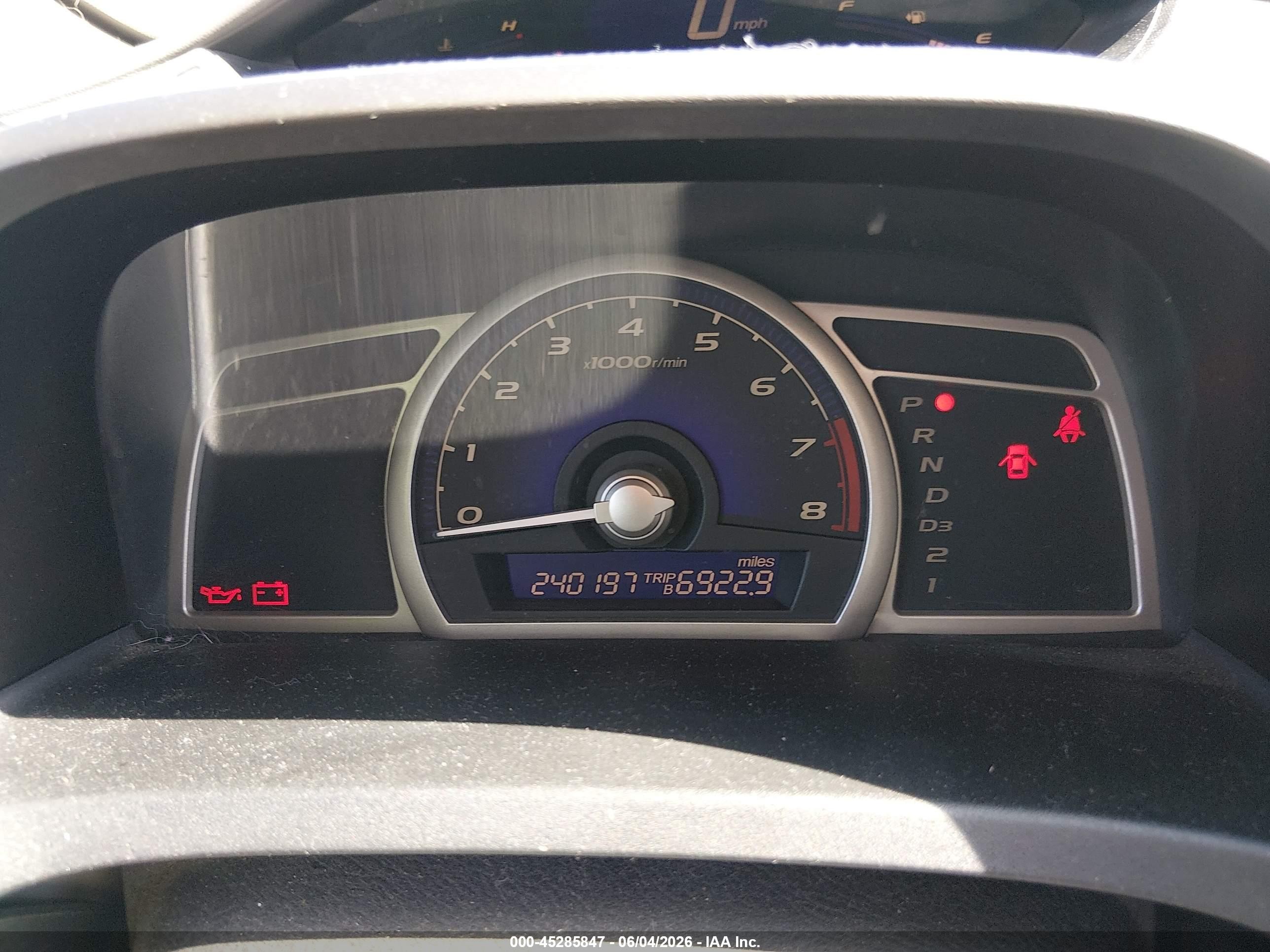 2010 Honda Civic Lx Gray vin: 19XFA1F54AE036671