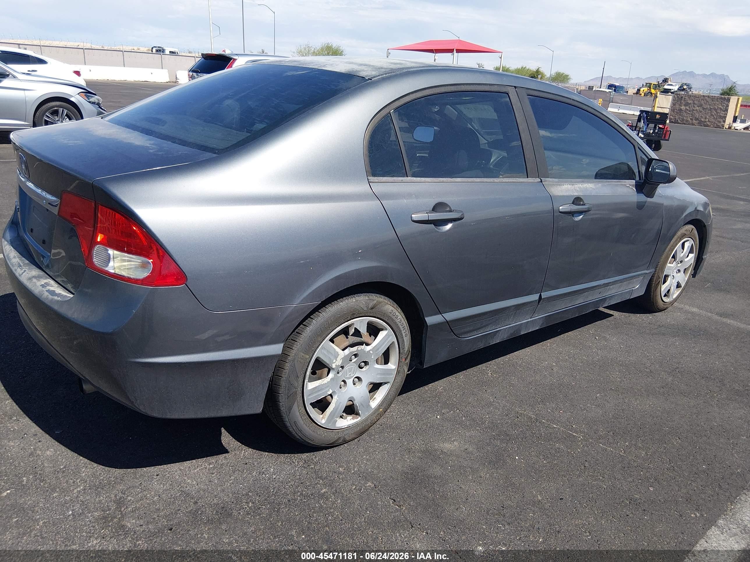 2010 Honda Civic Lx Серый vin: 19XFA1F54AE038100