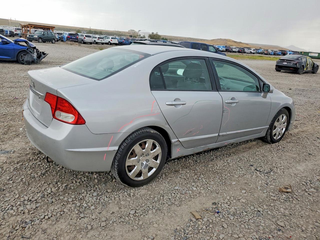 2010 Honda Civic Lx Silver vin: 19XFA1F54AE045046