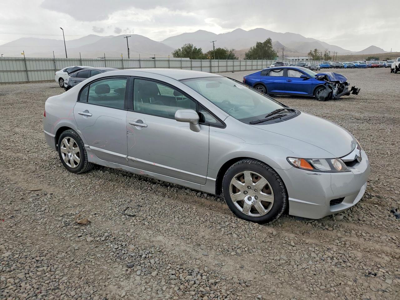 2010 Honda Civic Lx Silver vin: 19XFA1F54AE045046