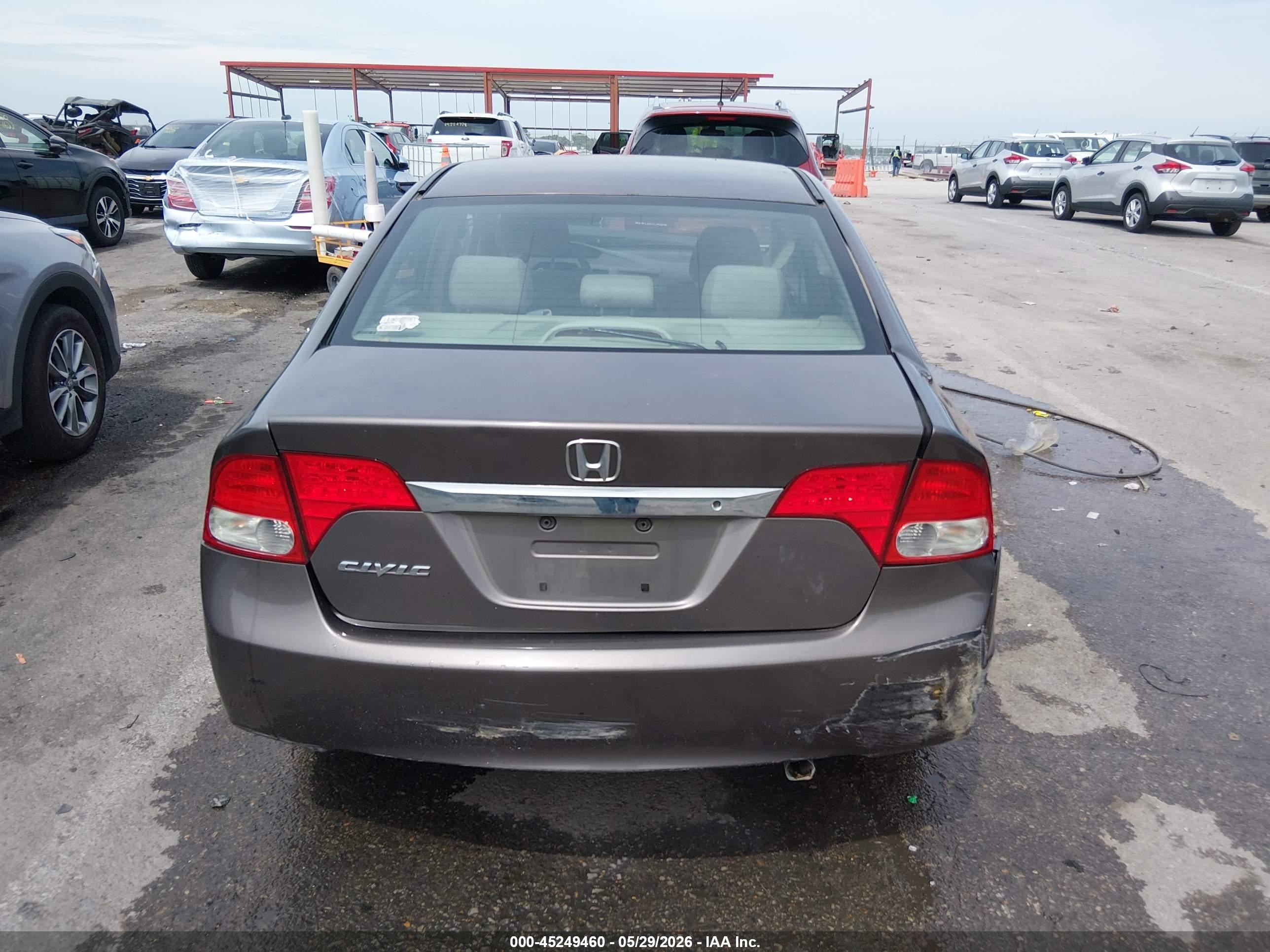 2010 Honda Civic Lx Gray vin: 19XFA1F54AE071775