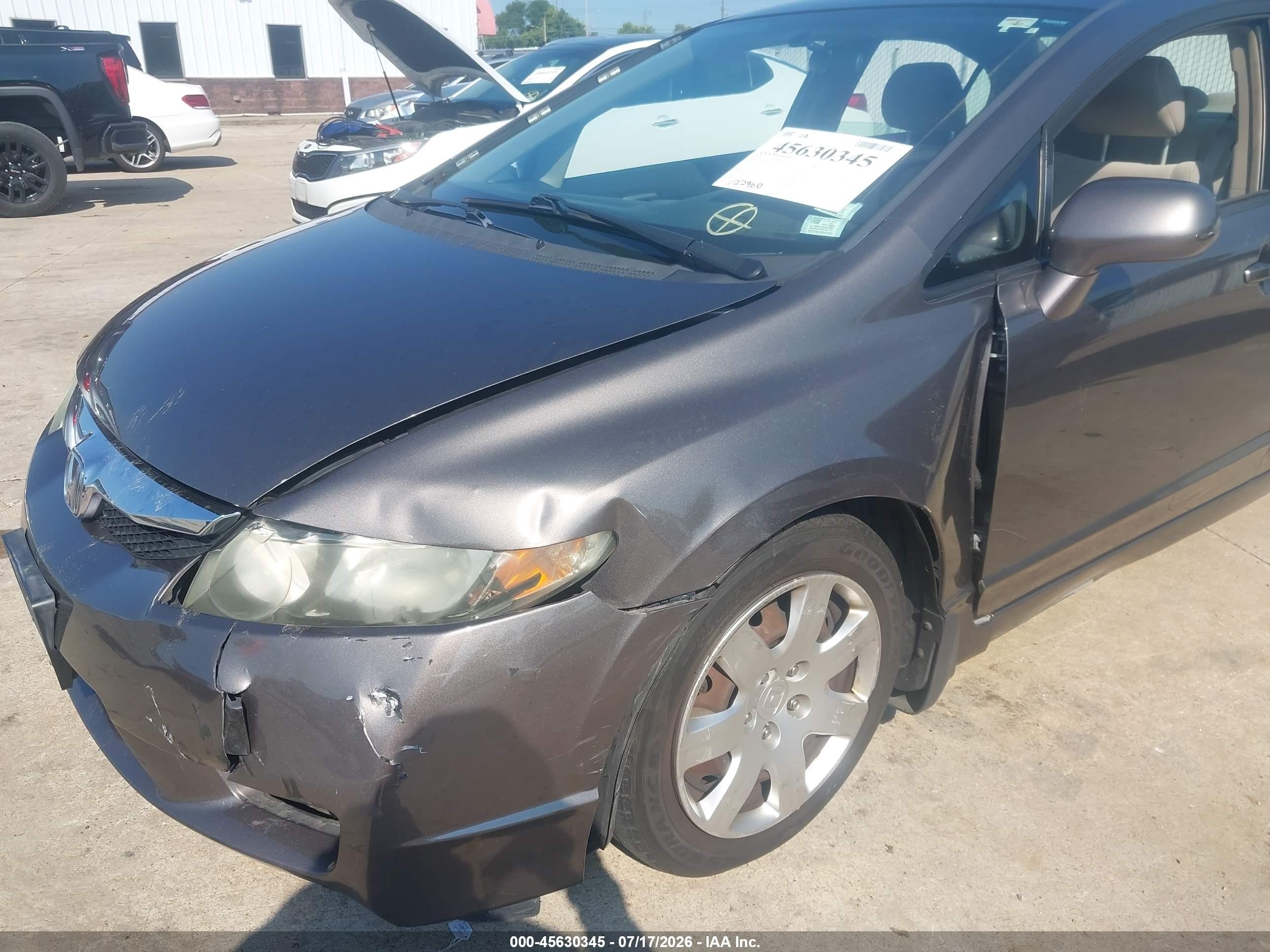 2010 Honda Civic Lx Brown vin: 19XFA1F54AE072506