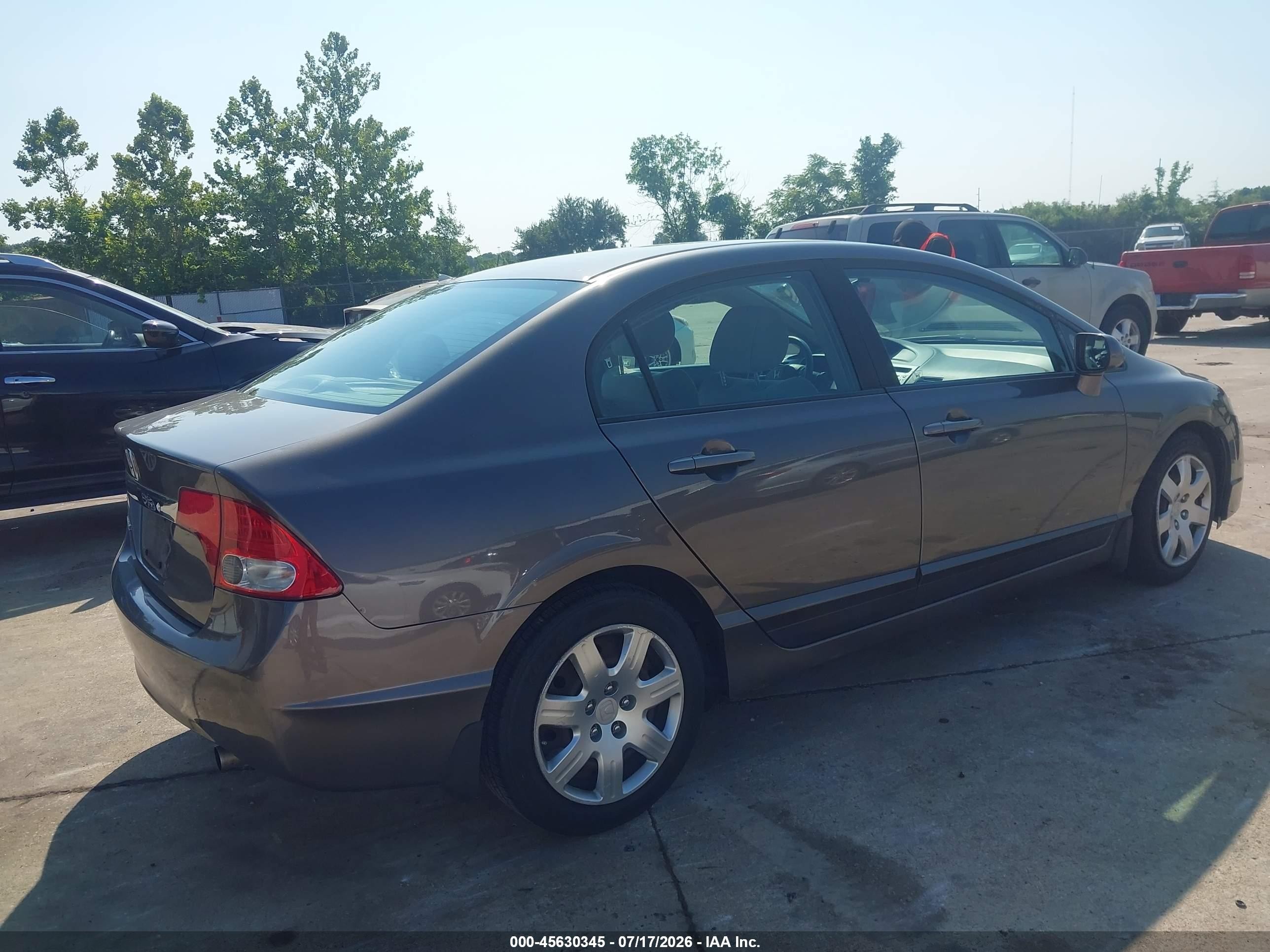 2010 Honda Civic Lx Brown vin: 19XFA1F54AE072506