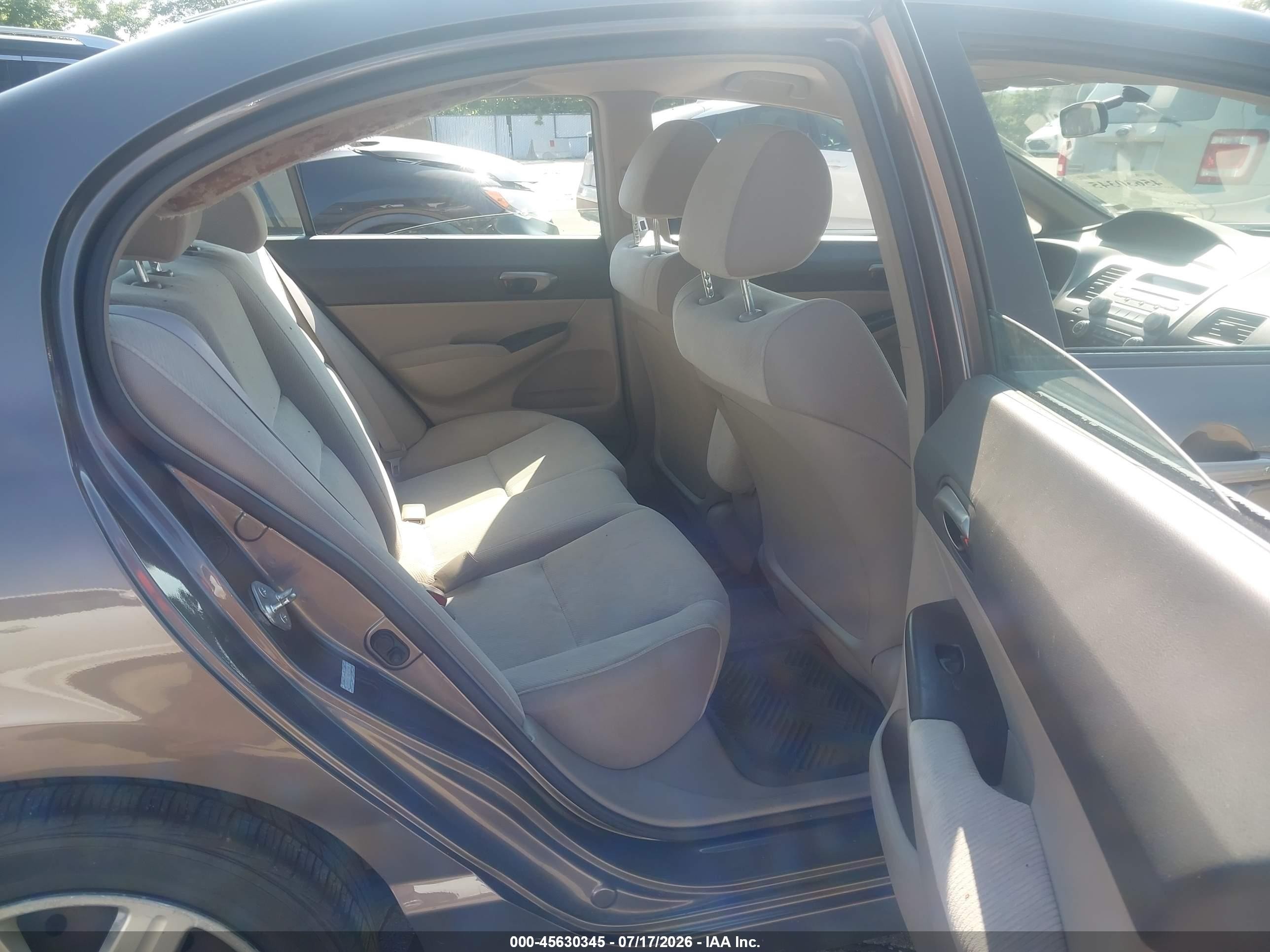 2010 Honda Civic Lx Brown vin: 19XFA1F54AE072506