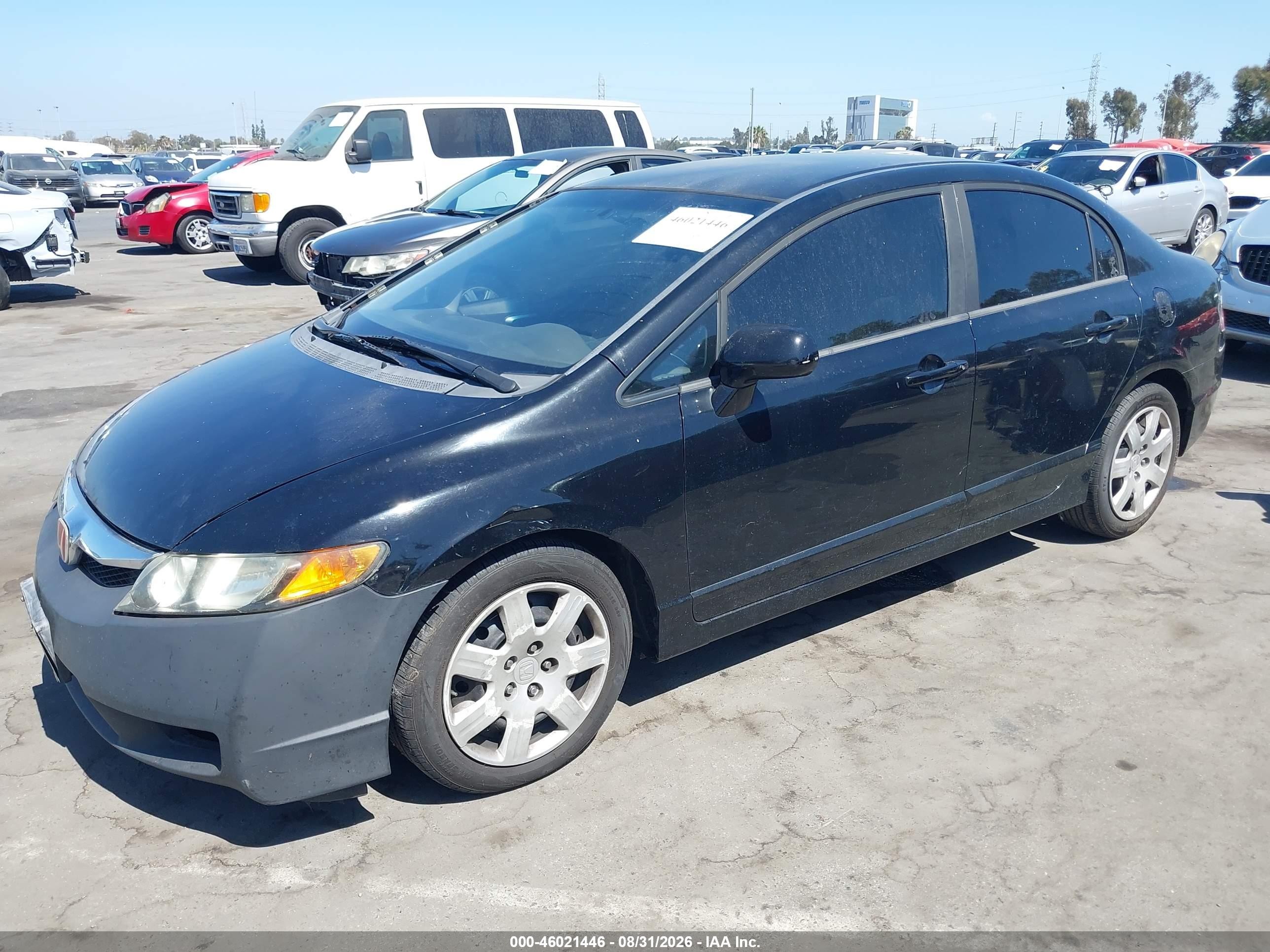 2010 Honda Civic Lx Black vin: 19XFA1F54AE075521
