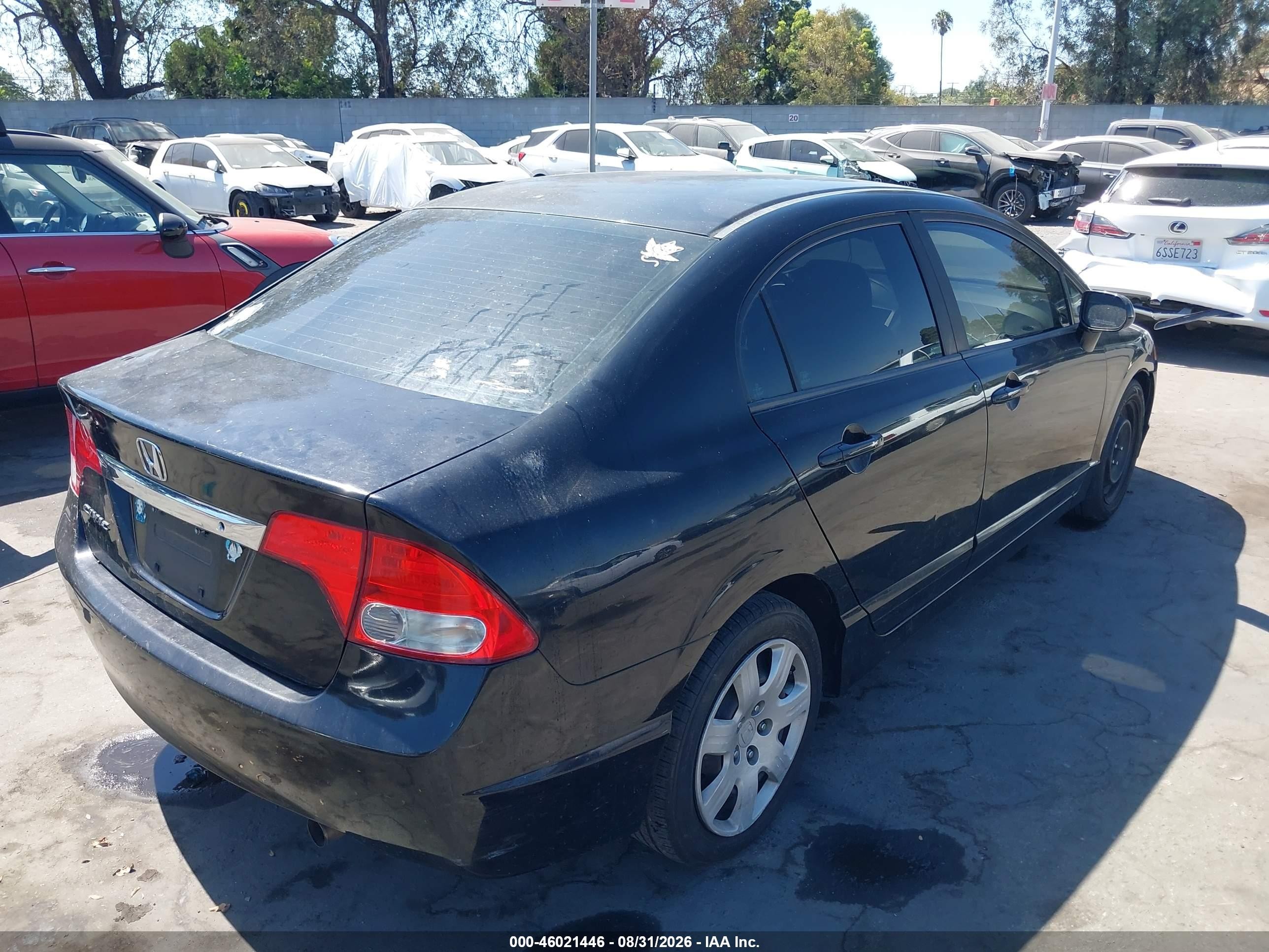 2010 Honda Civic Lx Black vin: 19XFA1F54AE075521