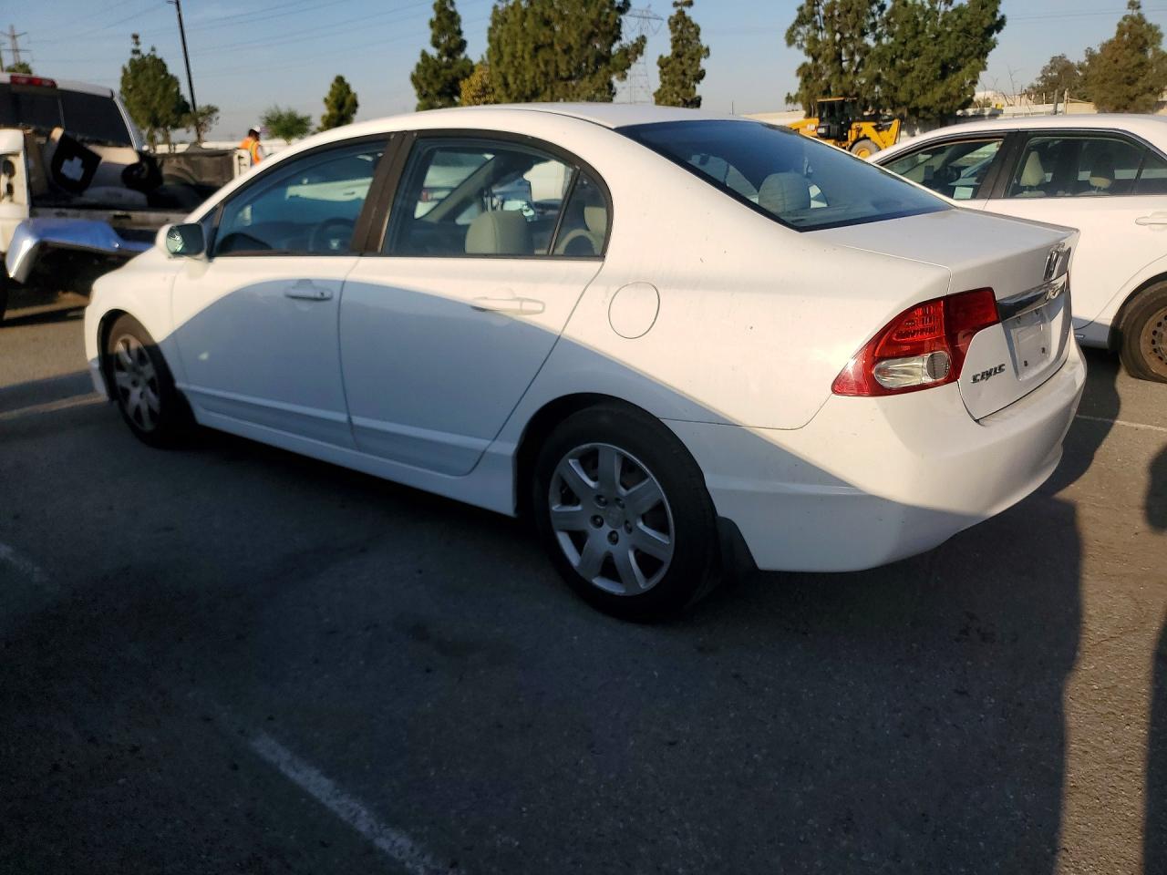 2010 Honda Civic Lx White vin: 19XFA1F54AE079293