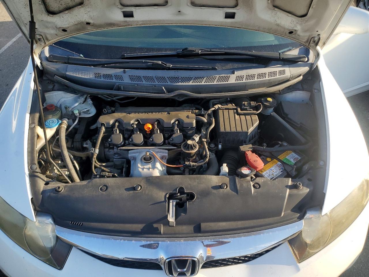 2010 Honda Civic Lx White vin: 19XFA1F54AE079293