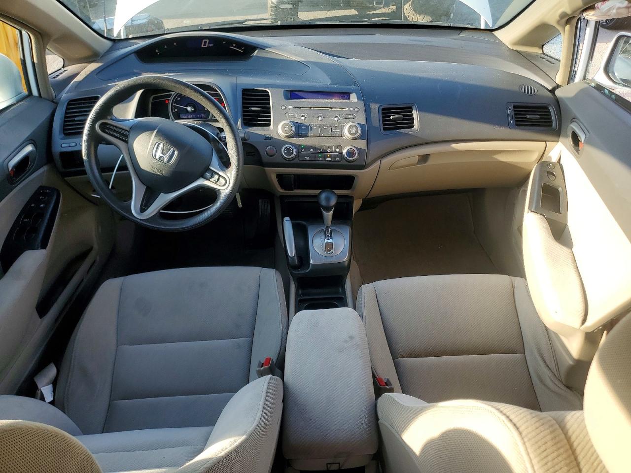 2010 Honda Civic Lx White vin: 19XFA1F54AE079293