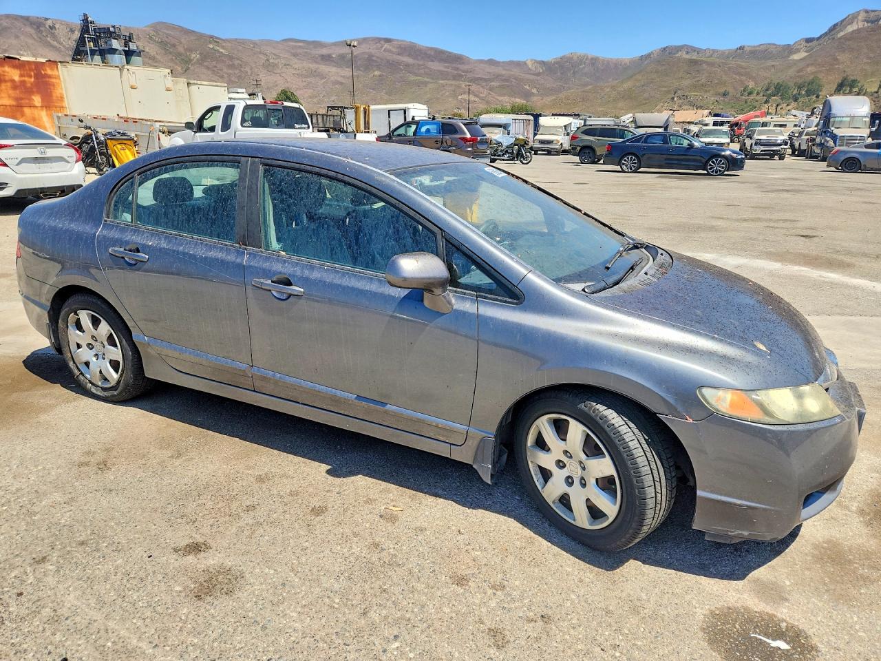 2010 Honda Civic Lx Gray vin: 19XFA1F54AE079827