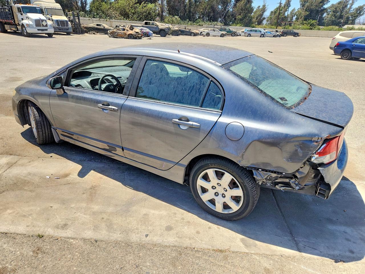2010 Honda Civic Lx Gray vin: 19XFA1F54AE079827