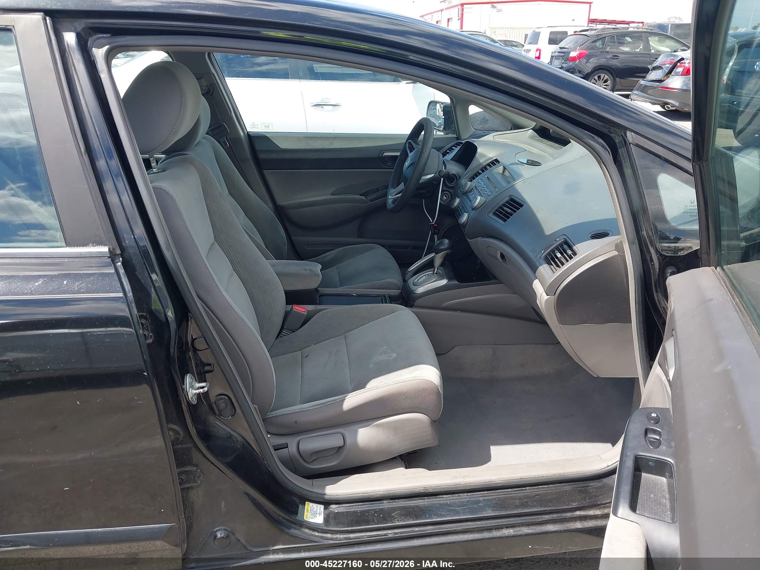 2011 Honda Civic Lx Black vin: 19XFA1F54BE003087