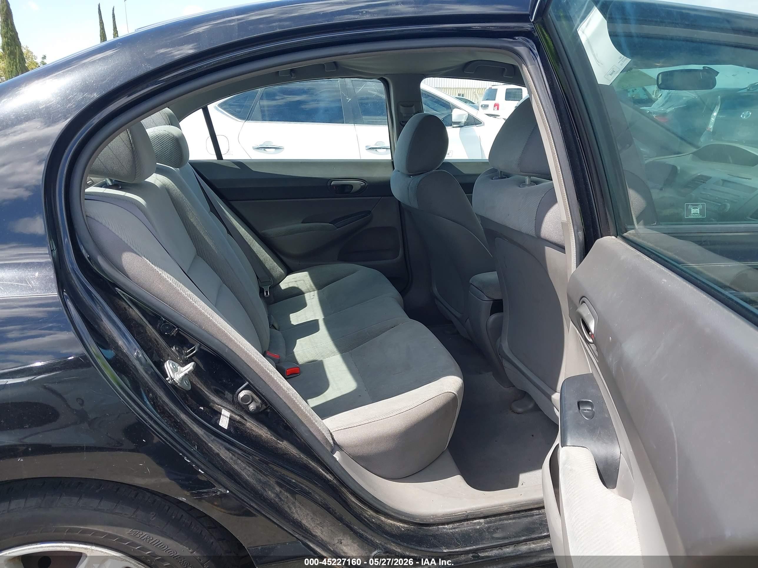 2011 Honda Civic Lx Black vin: 19XFA1F54BE003087