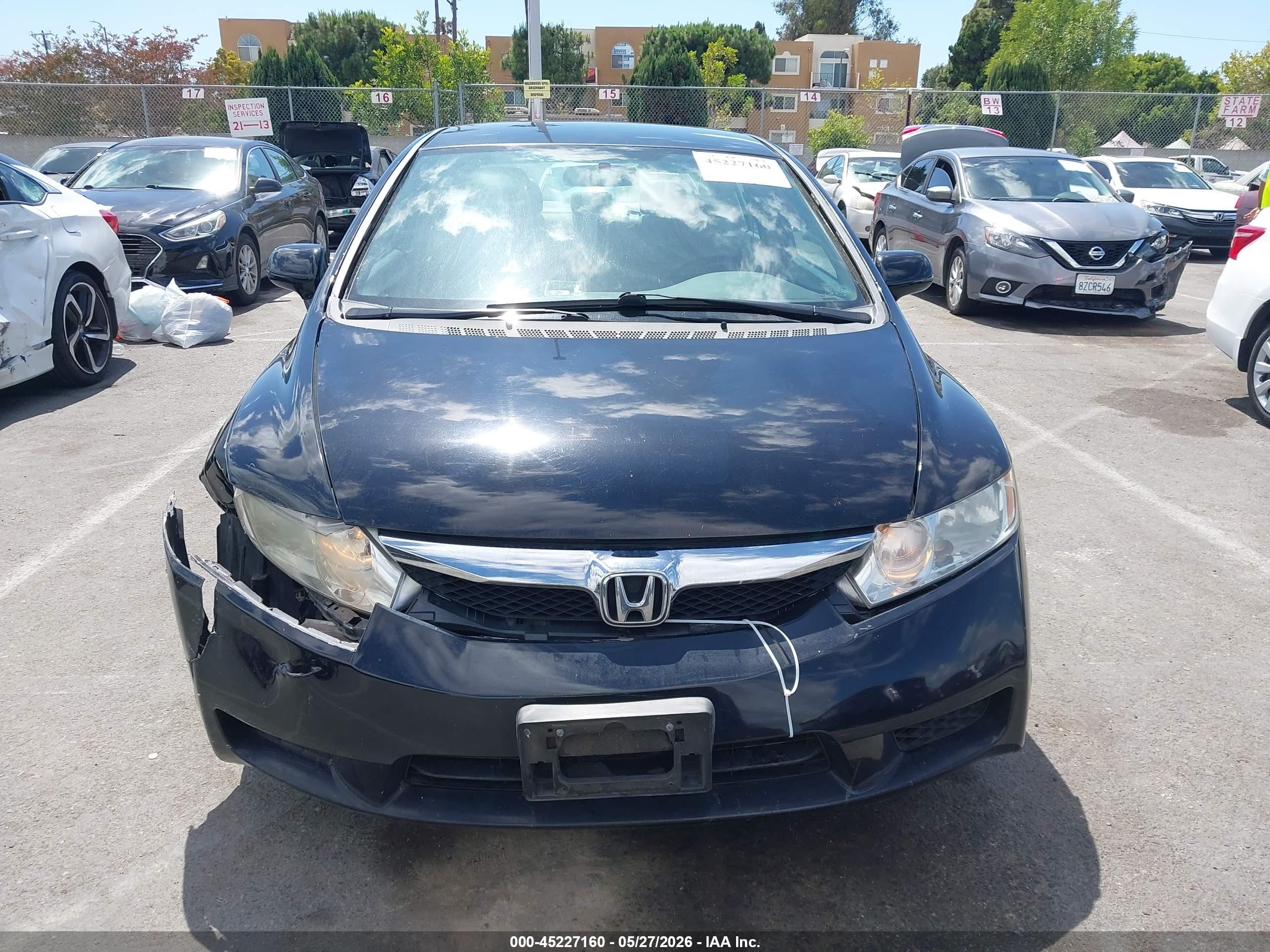 2011 Honda Civic Lx Black vin: 19XFA1F54BE003087