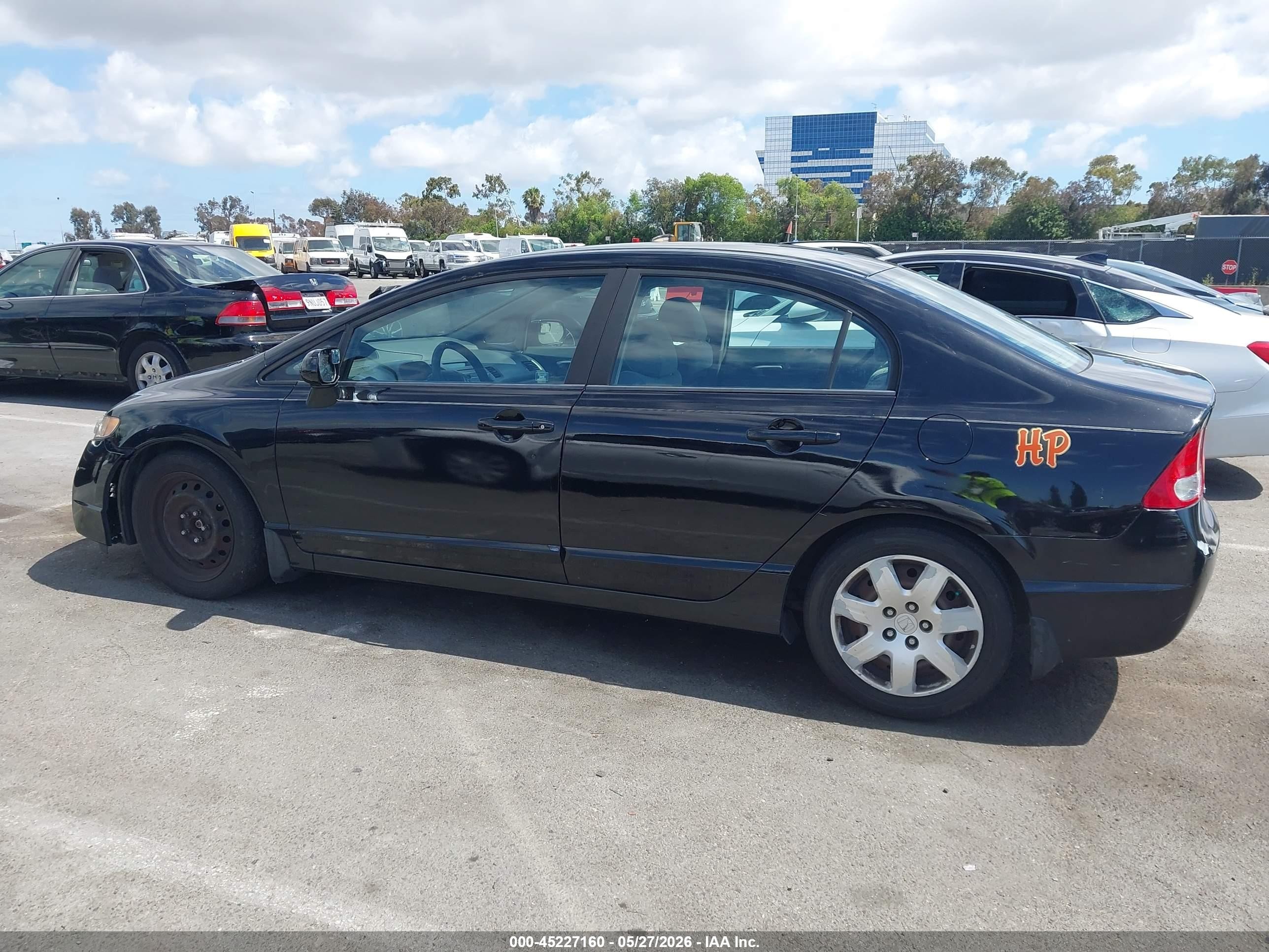 2011 Honda Civic Lx Black vin: 19XFA1F54BE003087
