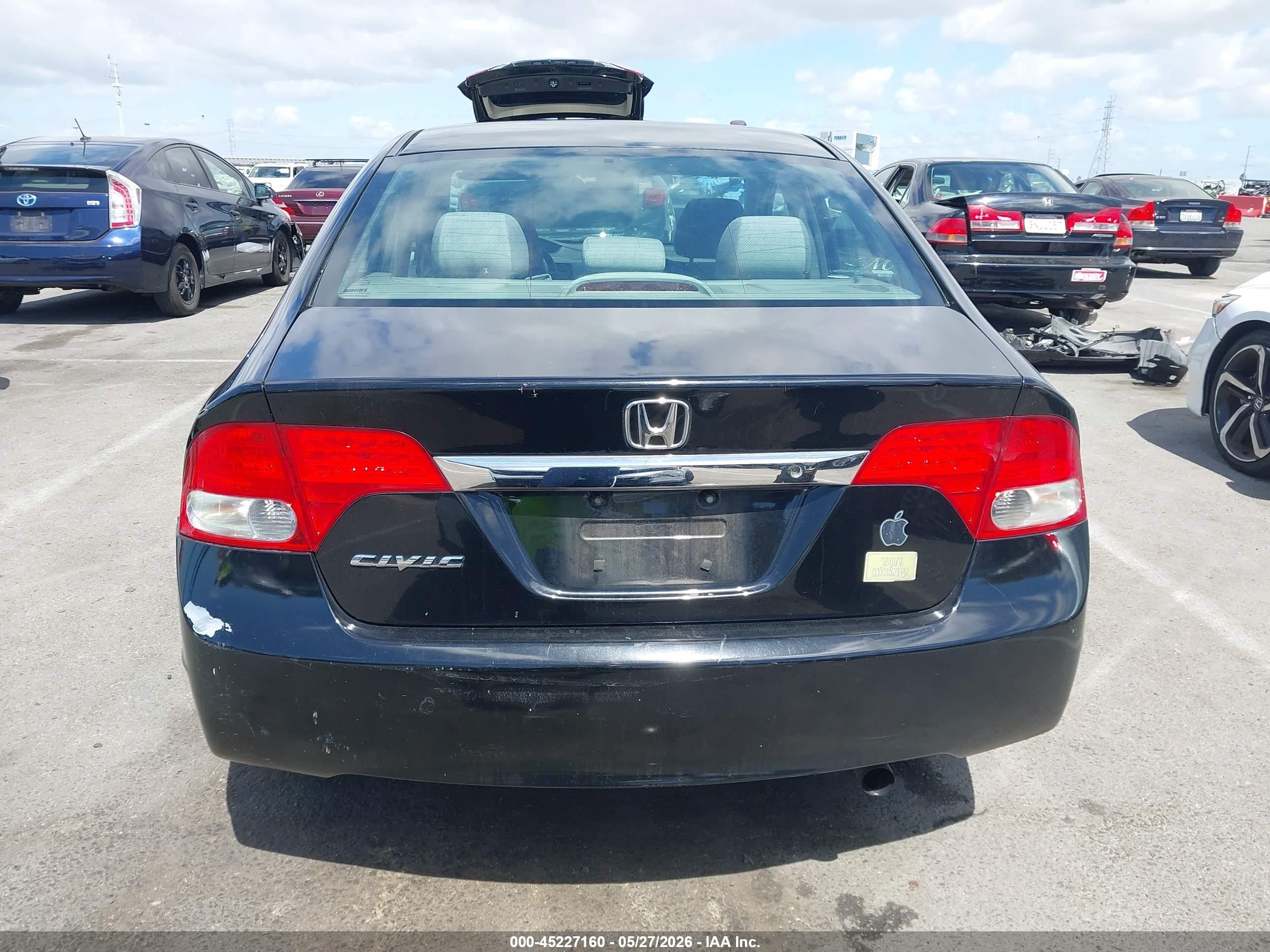 2011 Honda Civic Lx Black vin: 19XFA1F54BE003087