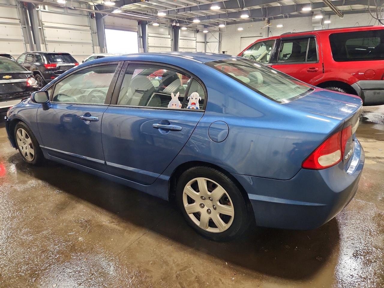 2011 Honda Civic Lx Blue vin: 19XFA1F54BE011089