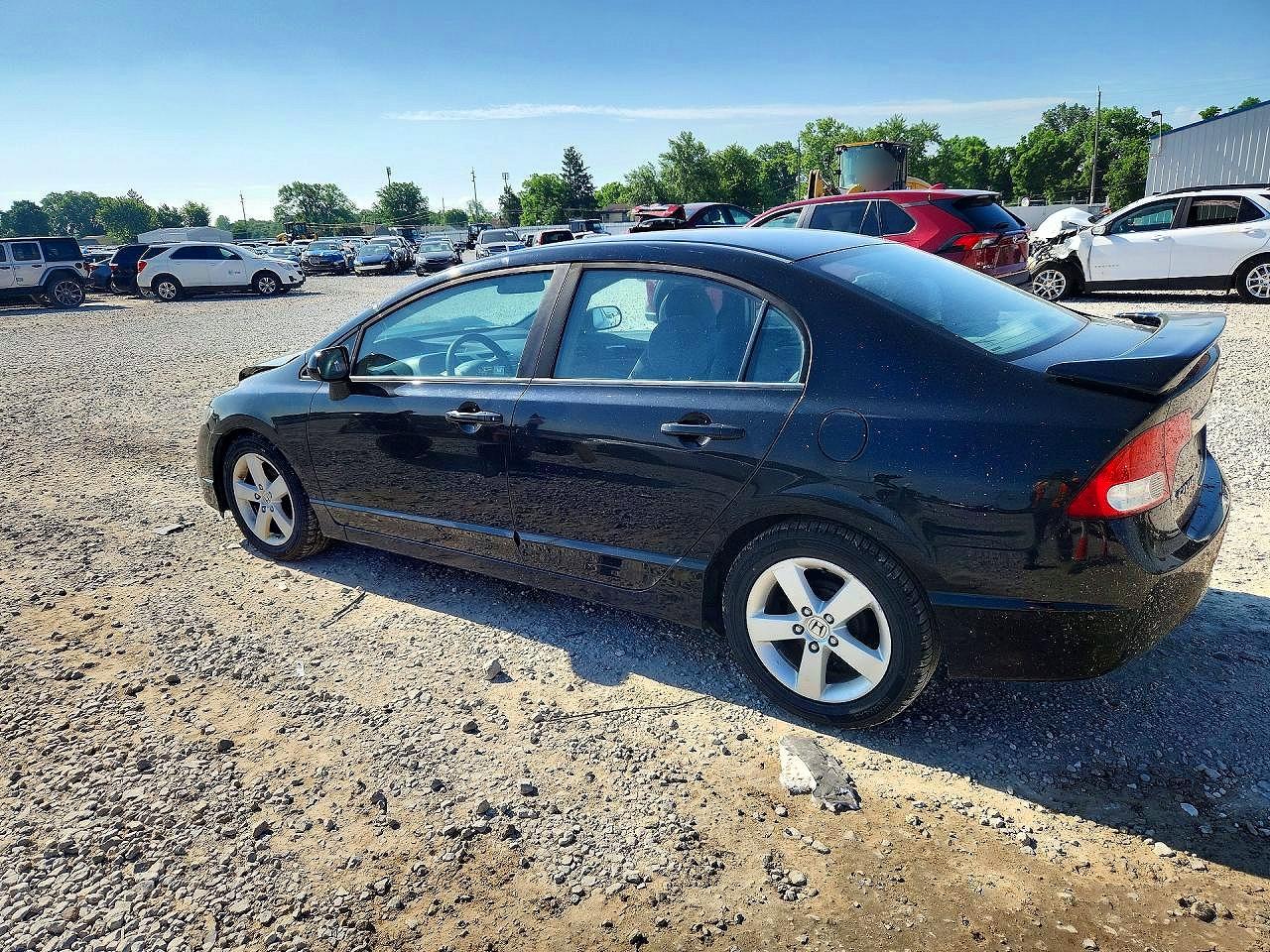 2011 Honda Civic Lx Black vin: 19XFA1F54BE012095
