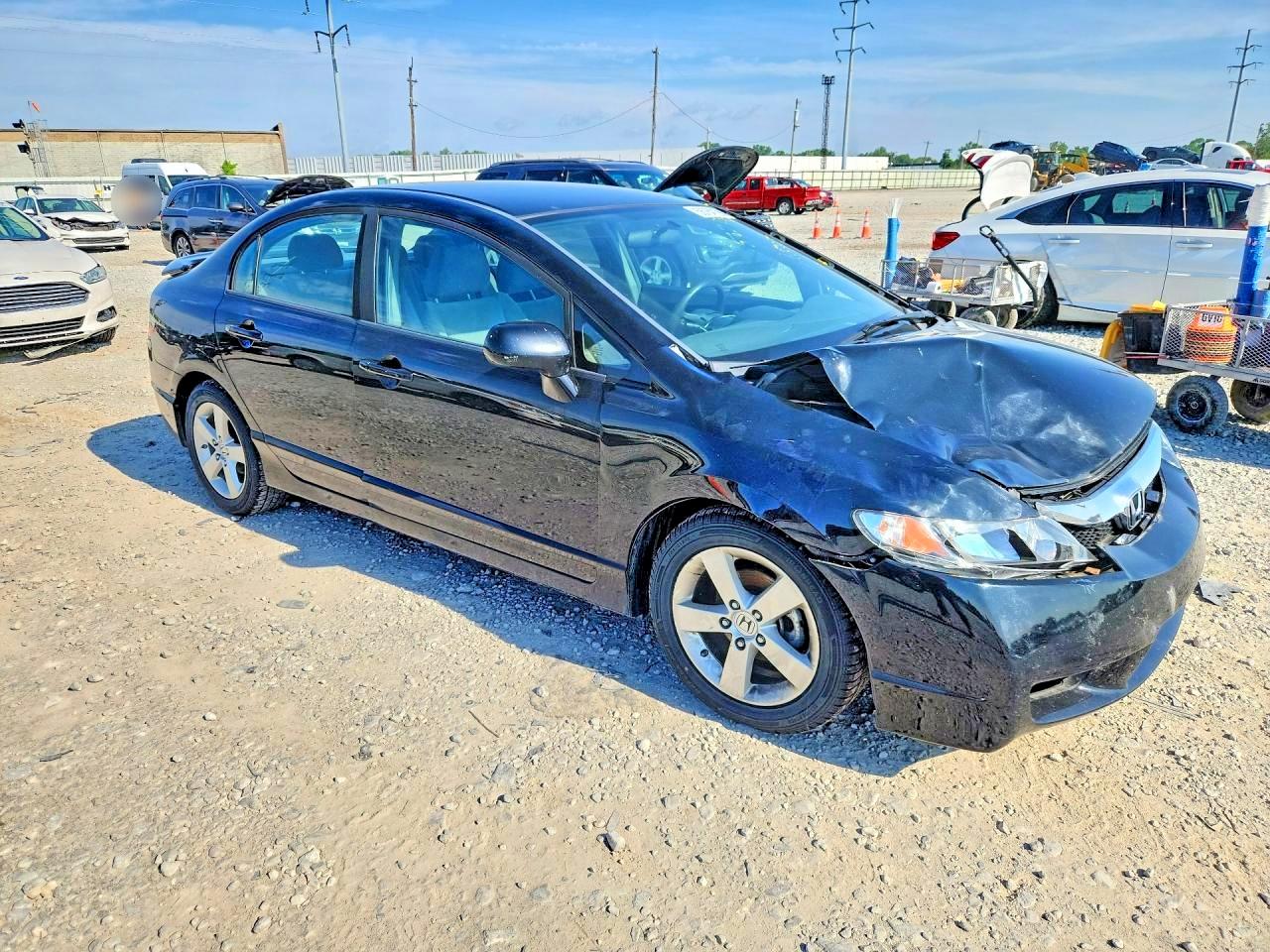 2011 Honda Civic Lx Black vin: 19XFA1F54BE012095