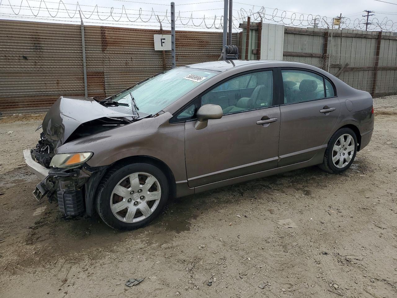 2011 Honda Civic Lx Brown vin: 19XFA1F54BE013067