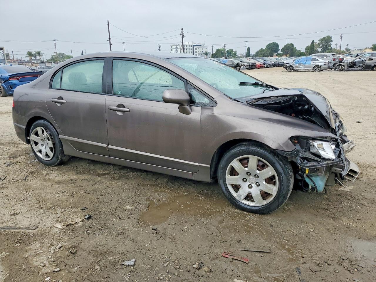 2011 Honda Civic Lx Коричневый vin: 19XFA1F54BE013067
