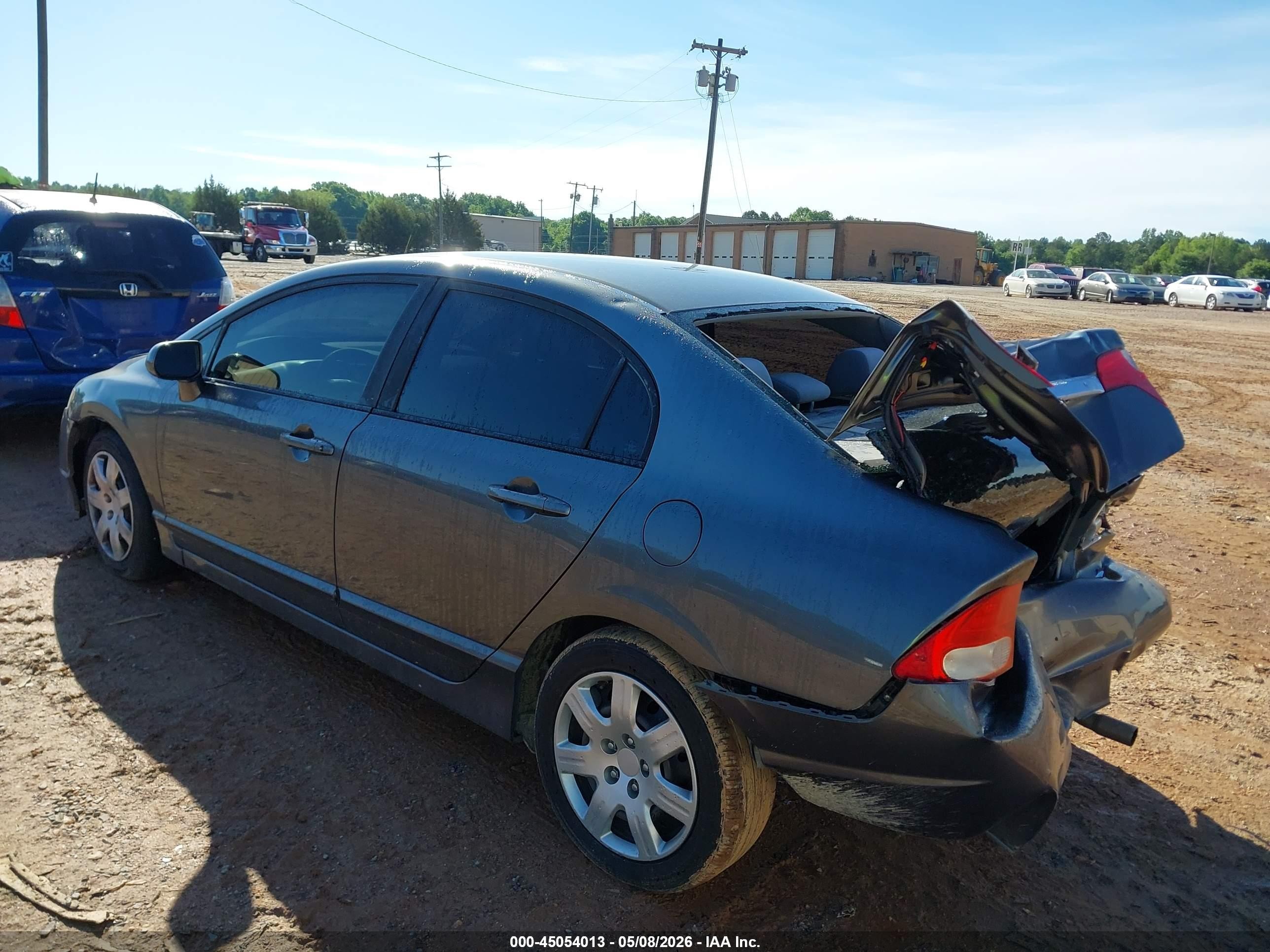 2011 Honda Civic Lx Gray vin: 19XFA1F54BE027972