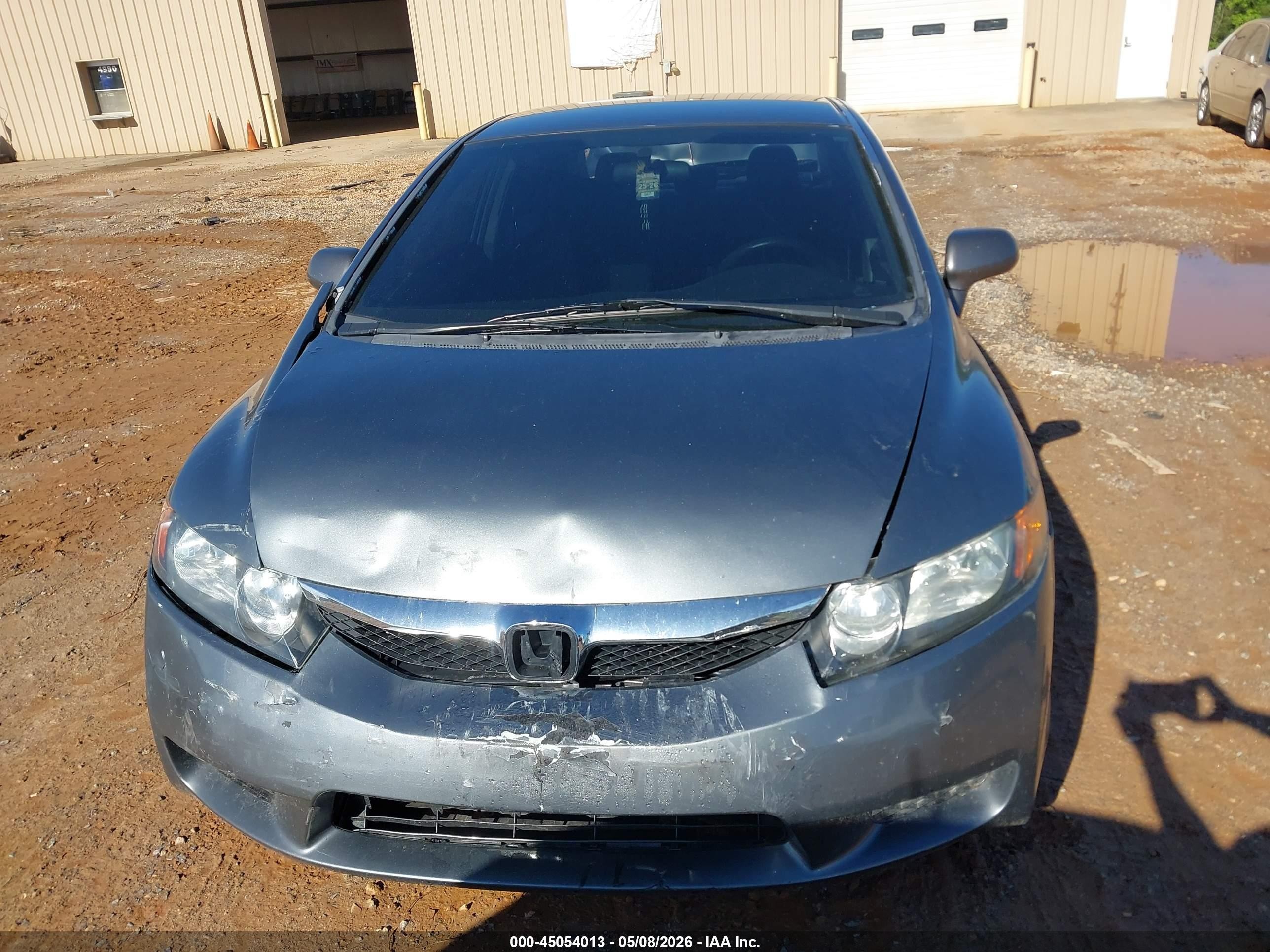 2011 Honda Civic Lx Gray vin: 19XFA1F54BE027972