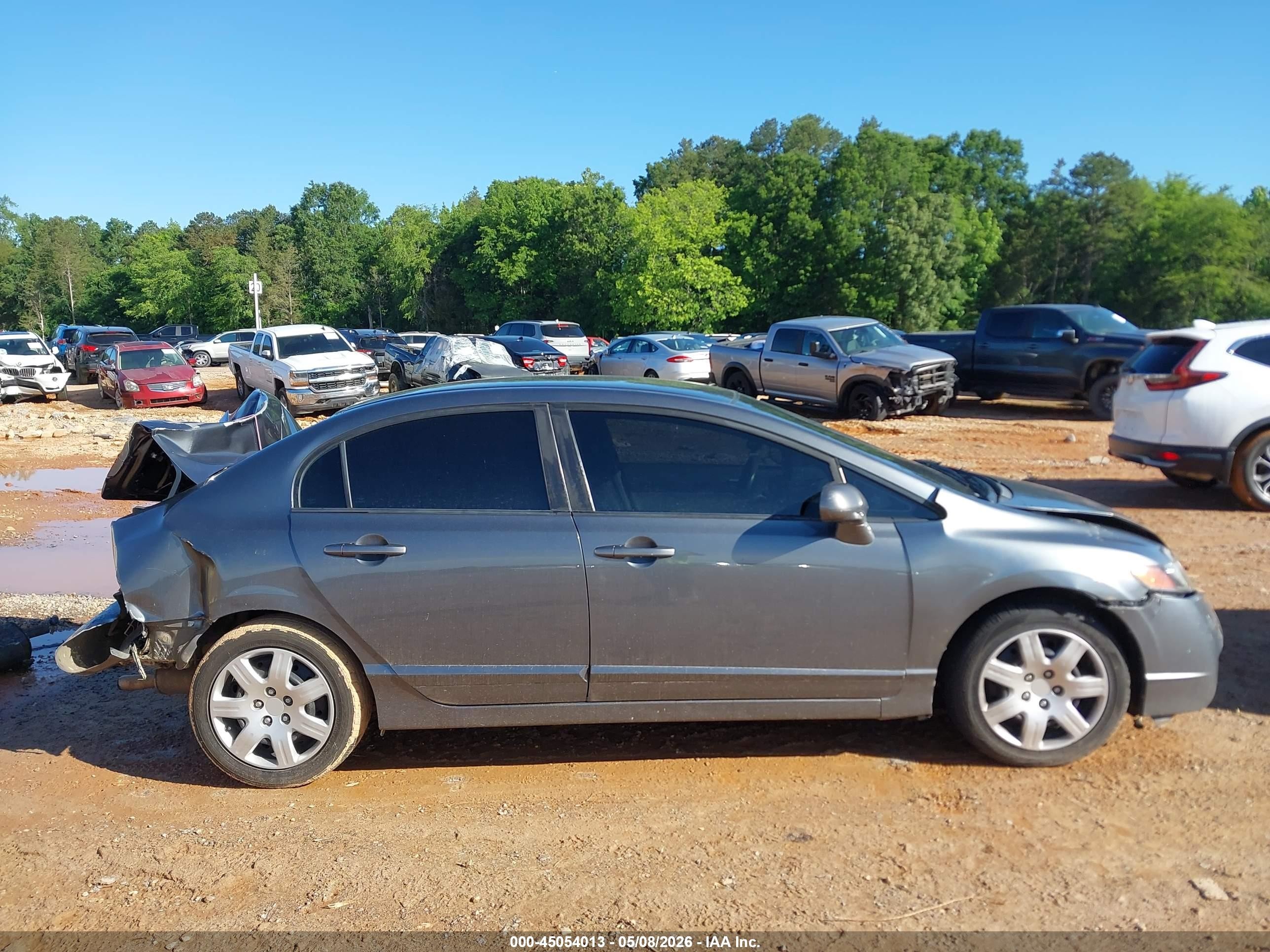 2011 Honda Civic Lx Gray vin: 19XFA1F54BE027972
