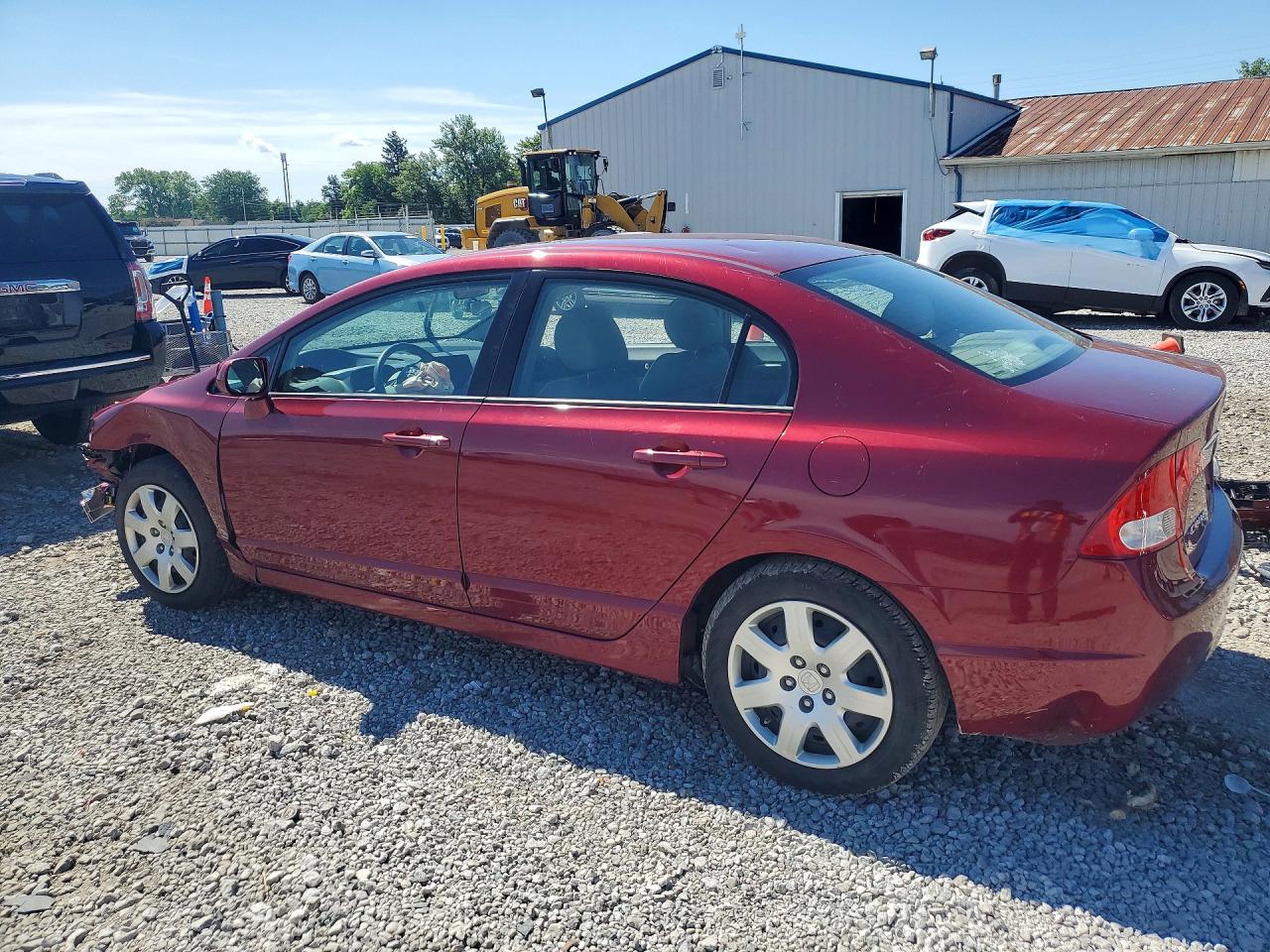 2011 Honda Civic Lx Red vin: 19XFA1F54BE032573