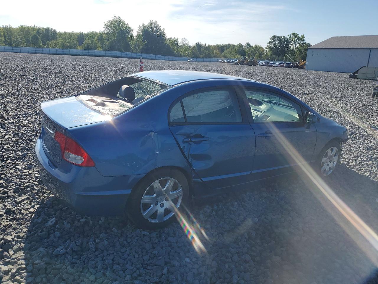 2011 Honda Civic Lx Blue vin: 19XFA1F54BE033707
