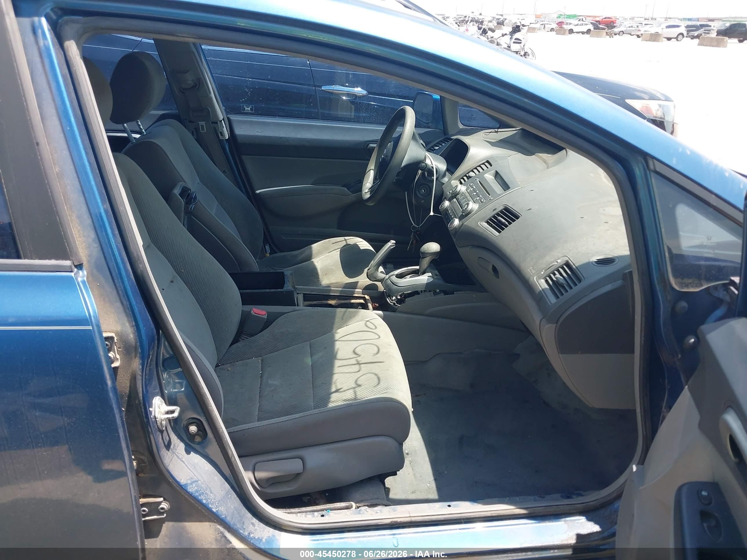 2011 Honda Civic Lx Blue vin: 19XFA1F54BE039281