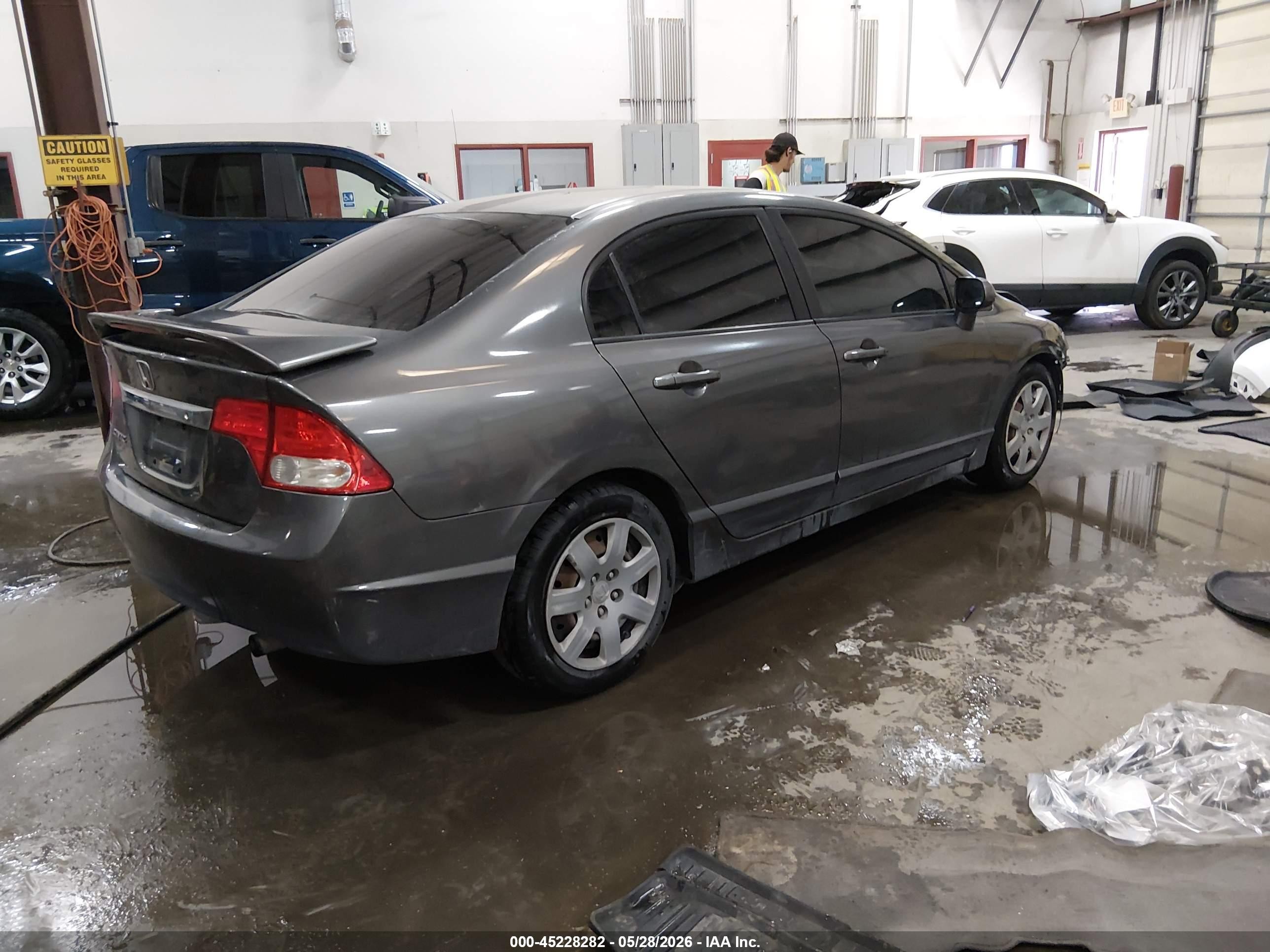 2011 Honda Civic Lx Gray vin: 19XFA1F54BE049812