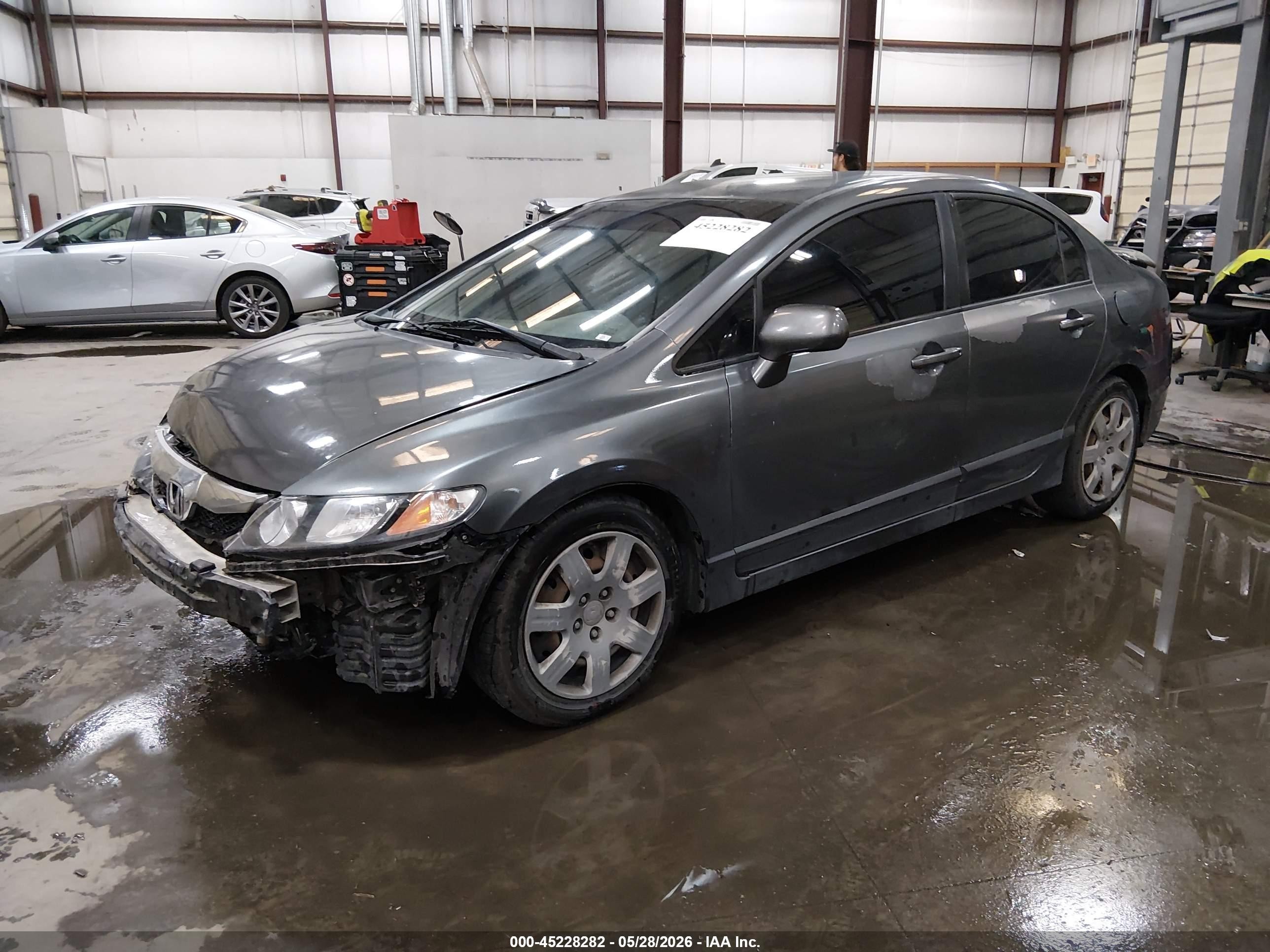 2011 Honda Civic Lx Gray vin: 19XFA1F54BE049812