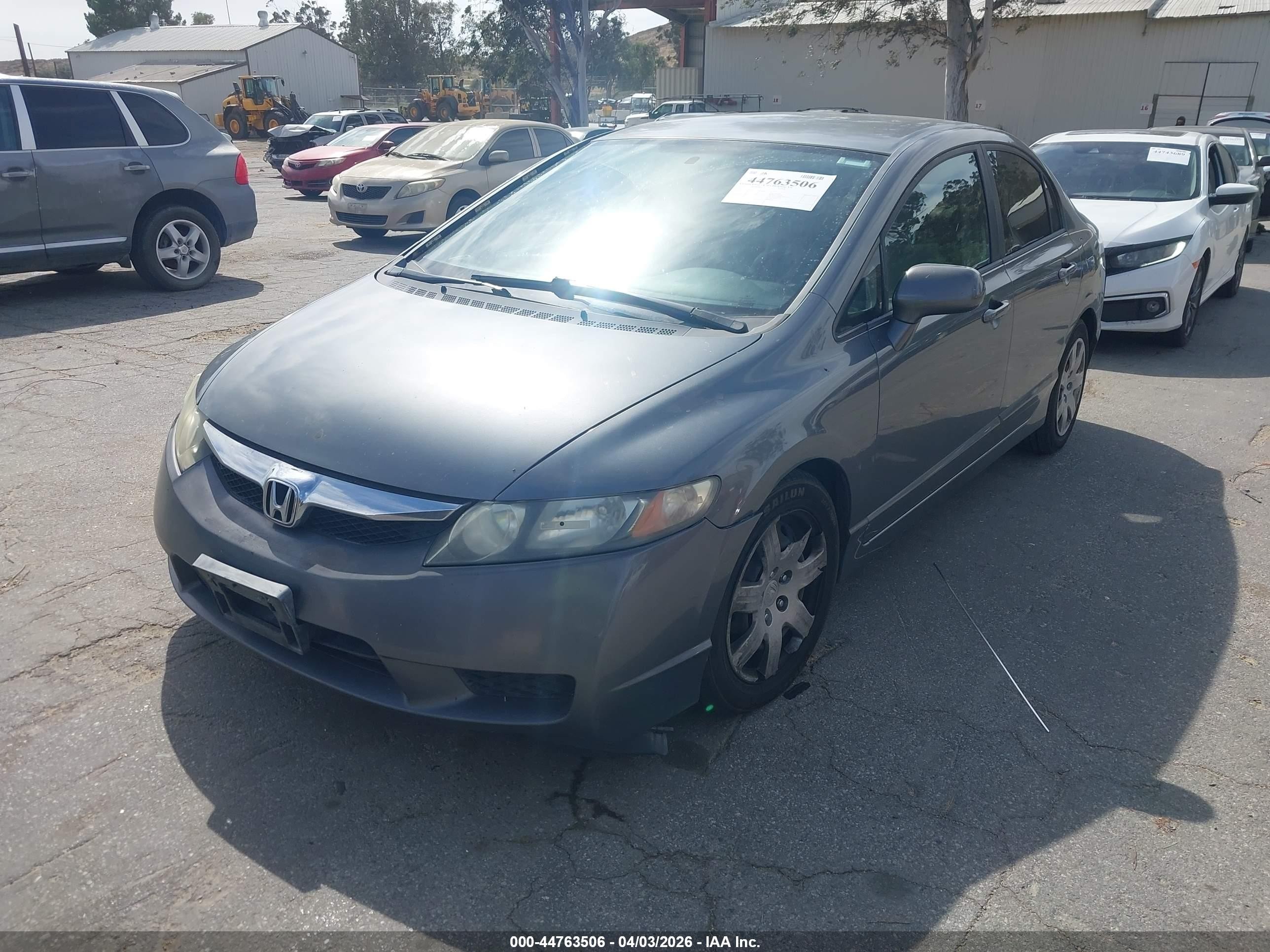 2011 Honda Civic Lx Gray vin: 19XFA1F54BE049910