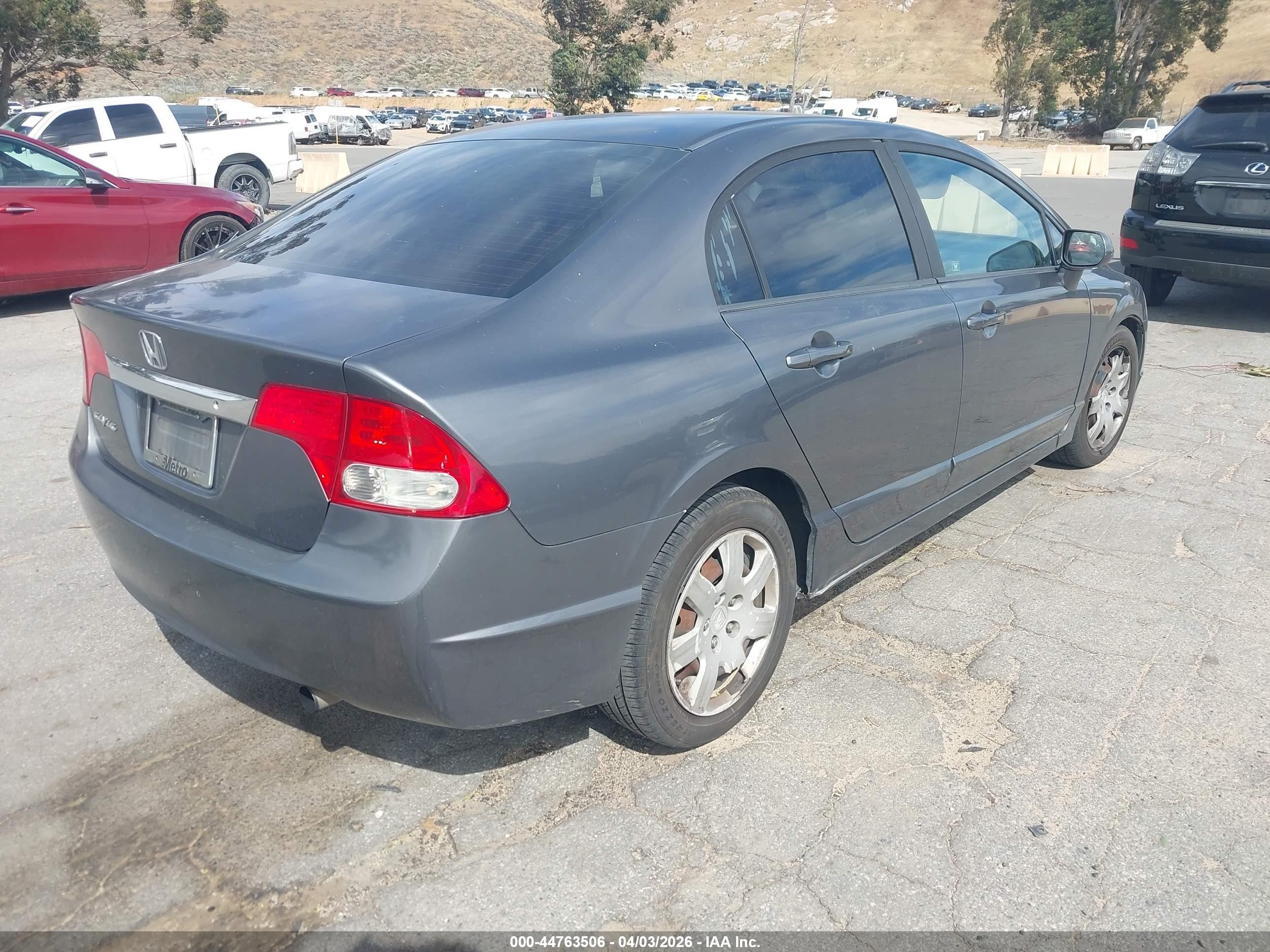 2011 Honda Civic Lx Gray vin: 19XFA1F54BE049910