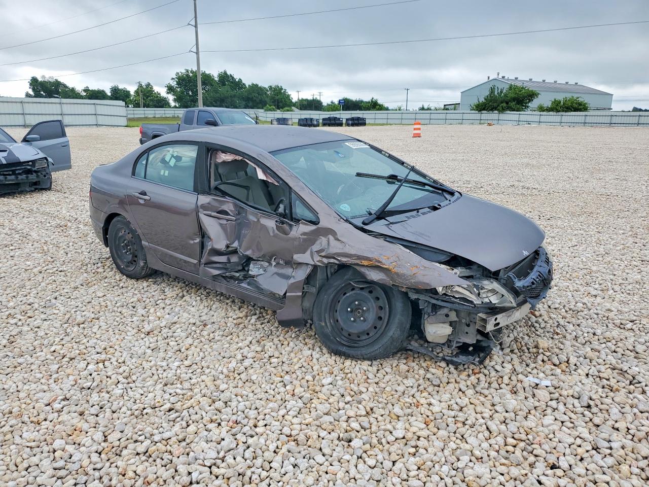 2010 Honda Civic Lx Gray vin: 19XFA1F55AE001282